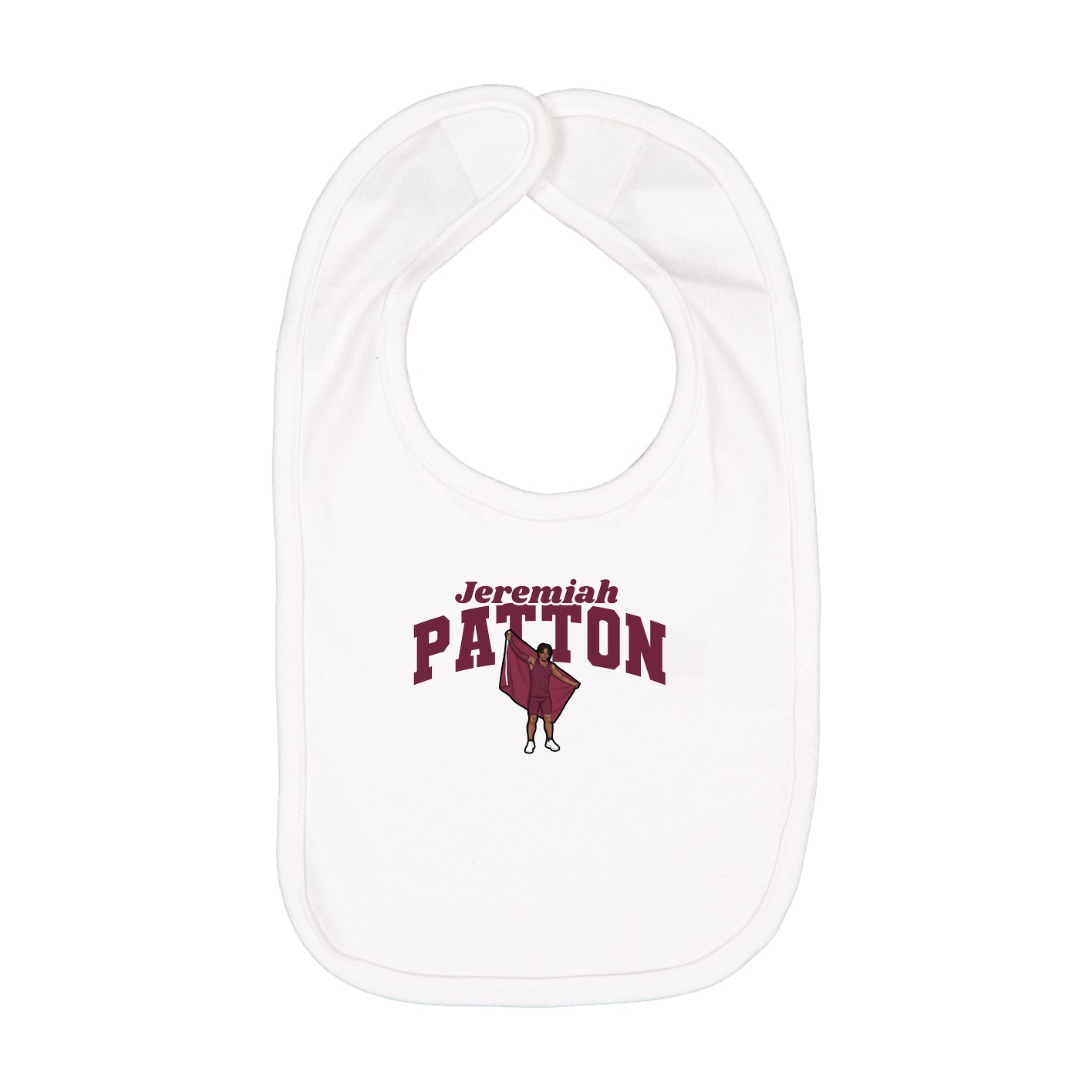 Infant Bib — Signature Arch in White