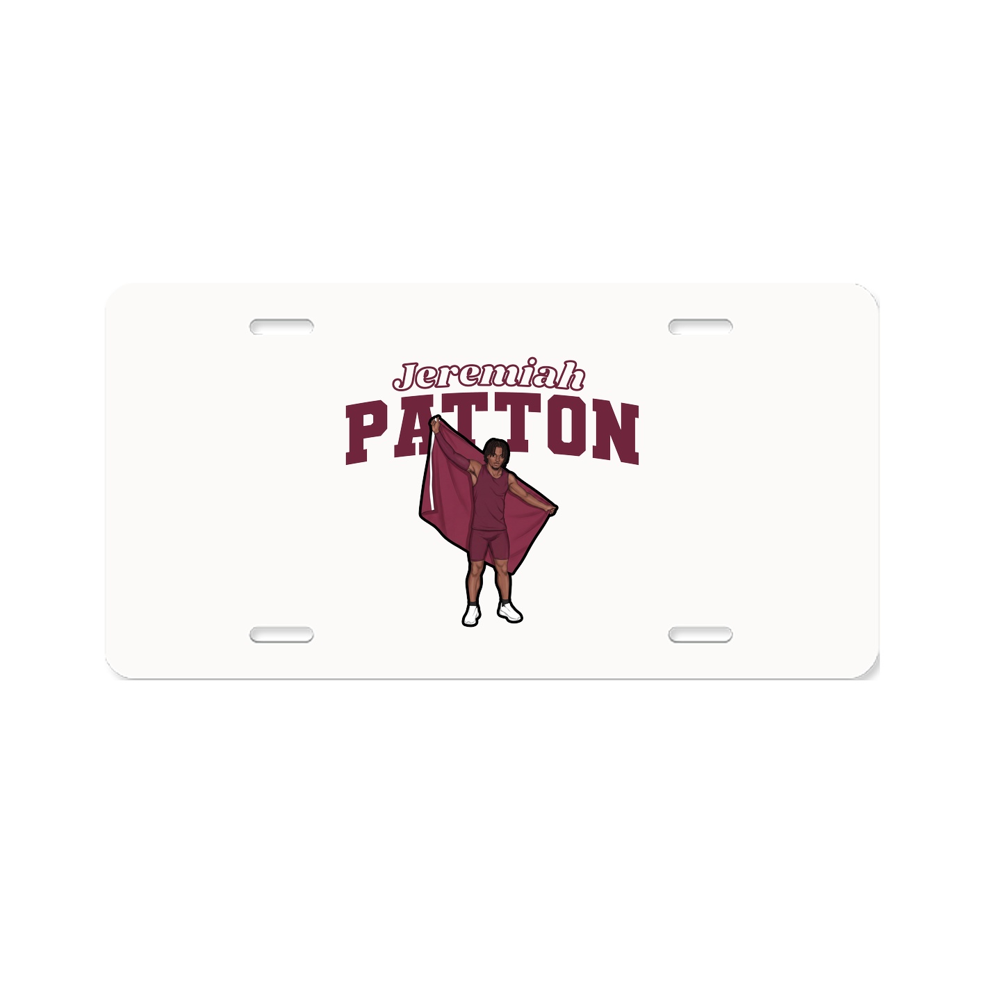 License Plate — Name Arch in Classic