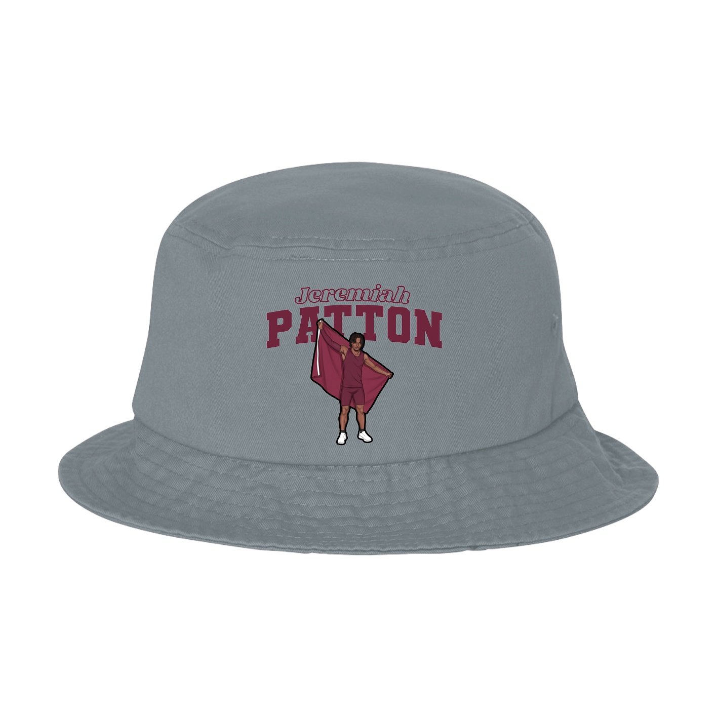 Bucket Cap — Name Arch in Grey