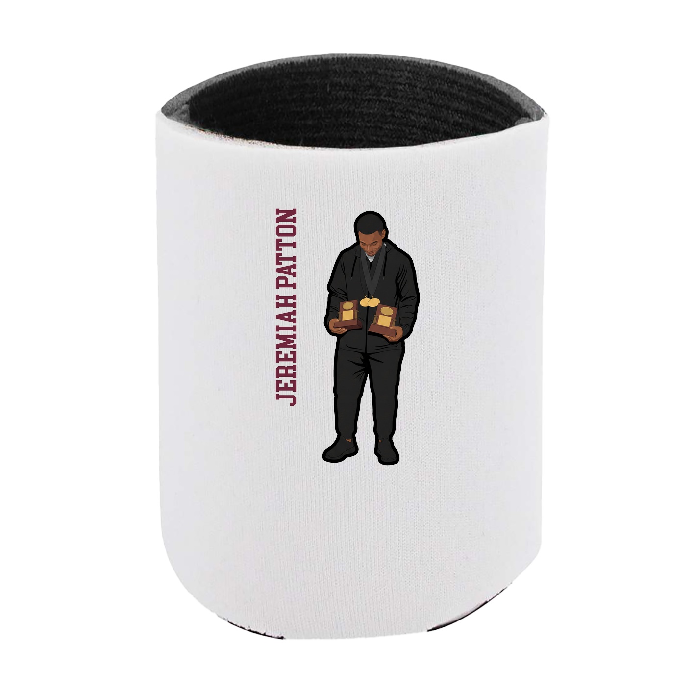 Can Holder — Name Vertical in White