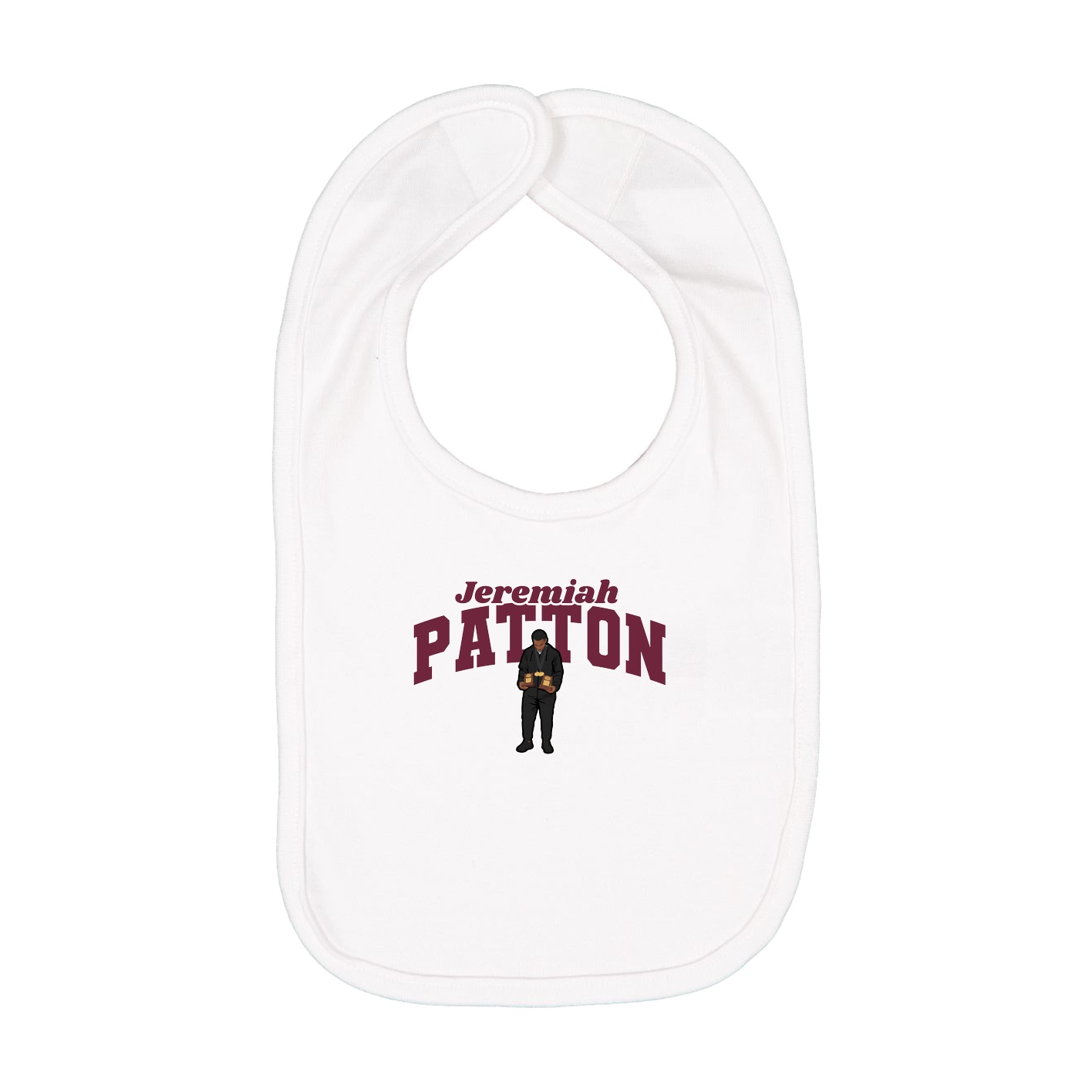 Infant Bib — Signature Arch in White