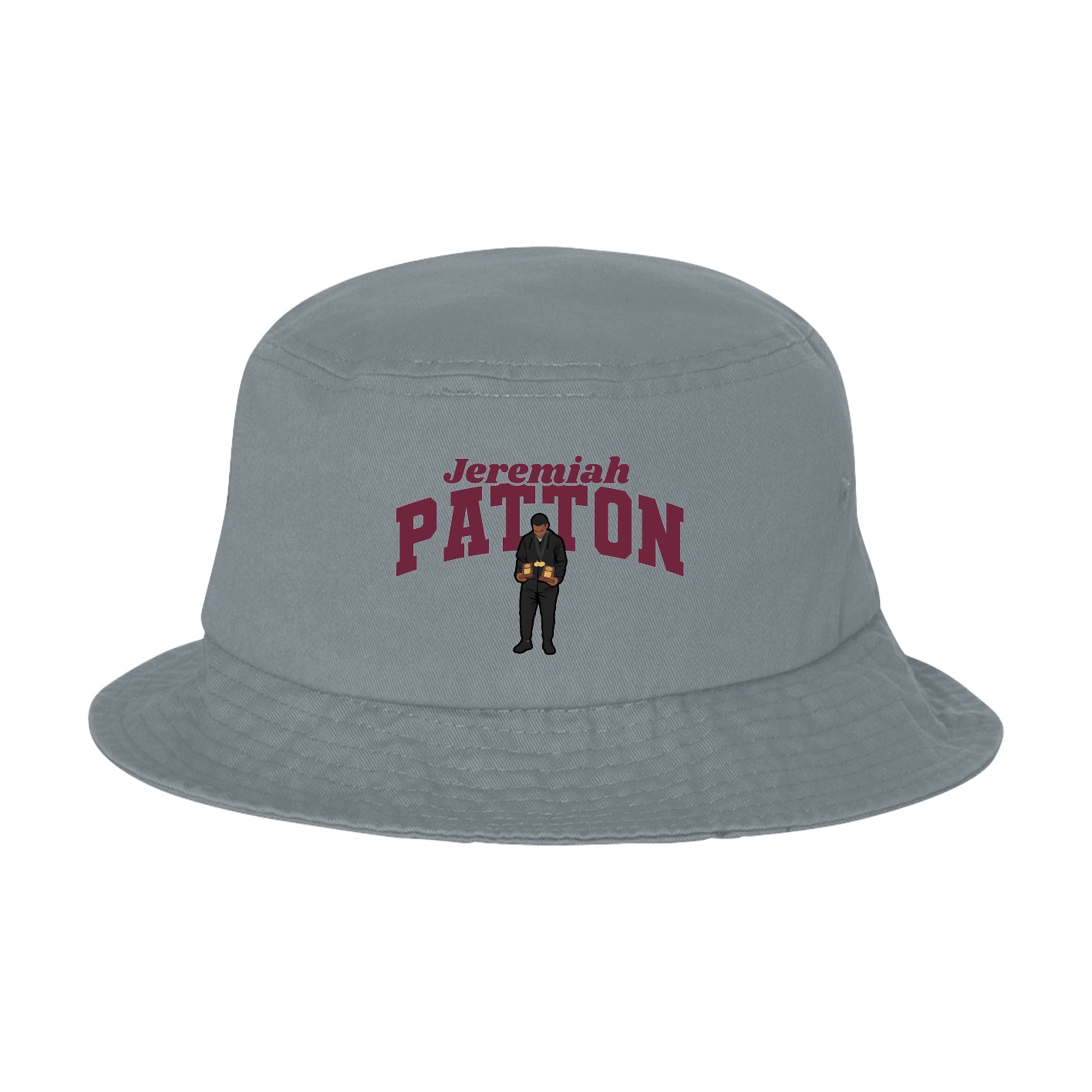 Bucket Cap — Signature Arch in Grey