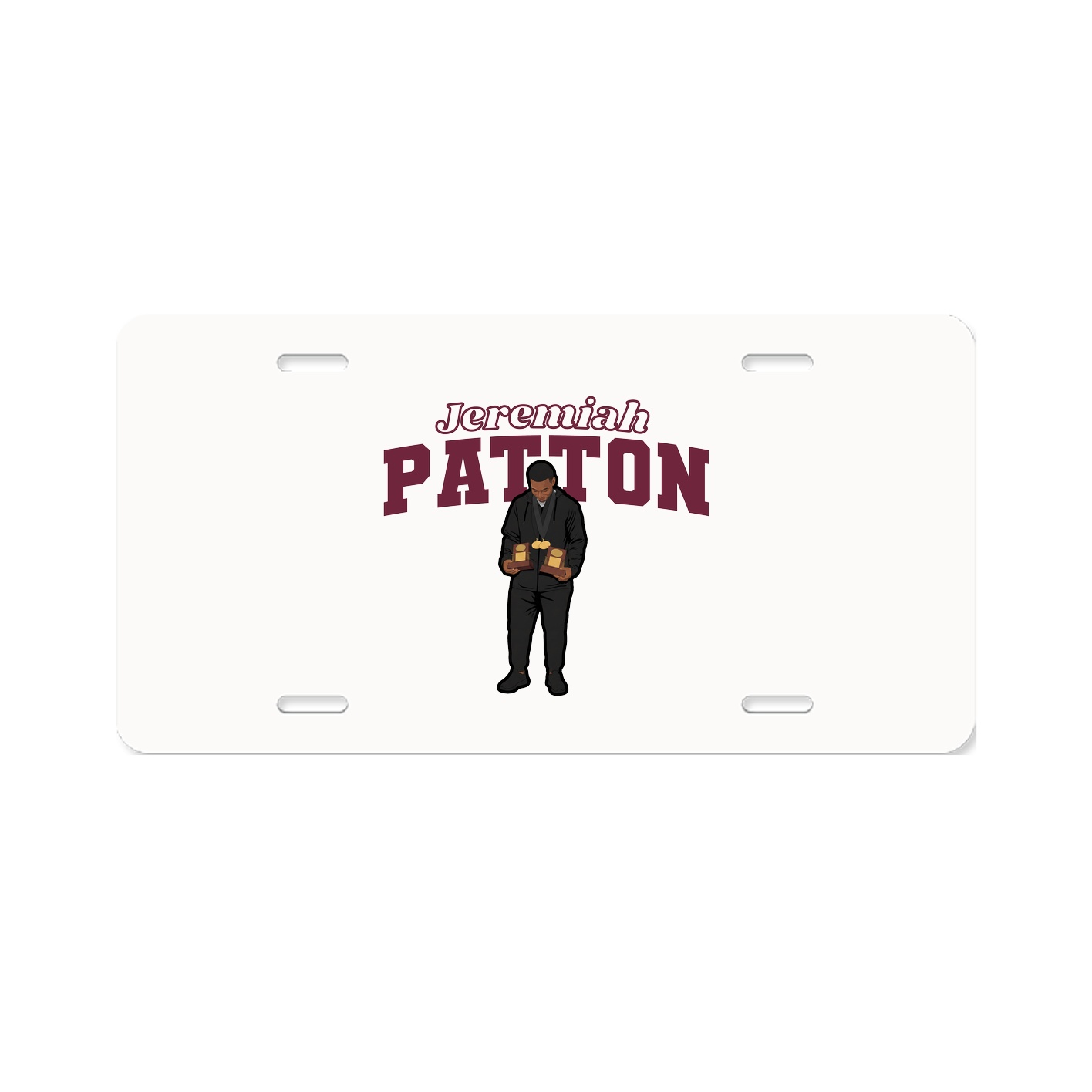 License Plate — Name Arch in Classic