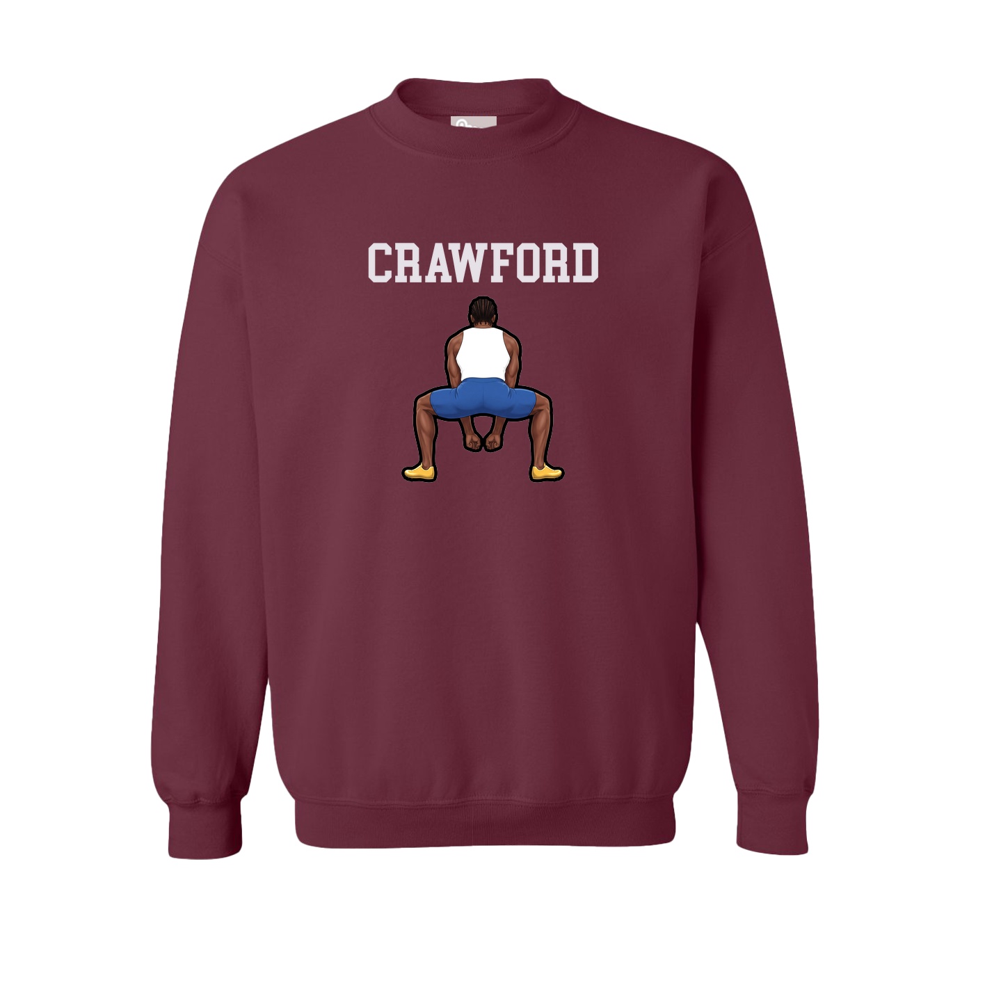 Fleece Crew — Shirsey in Maroon