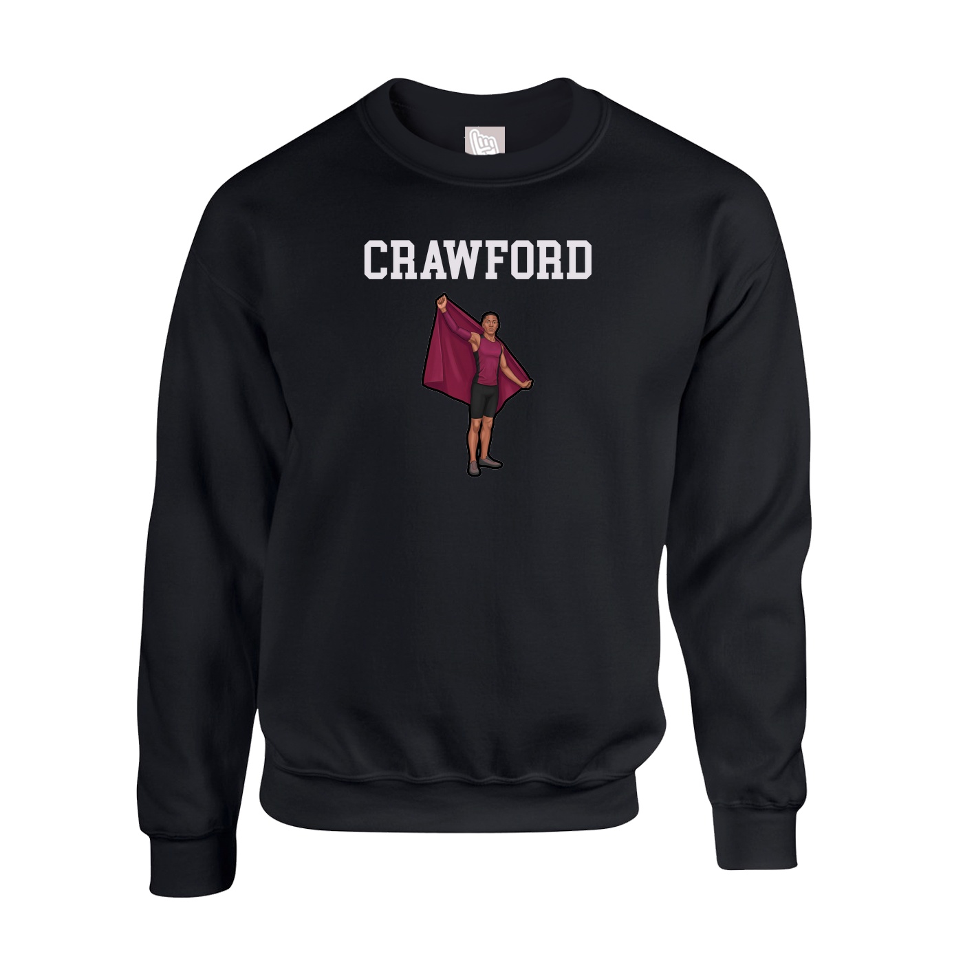 Fleece Crew — Shirsey in Black