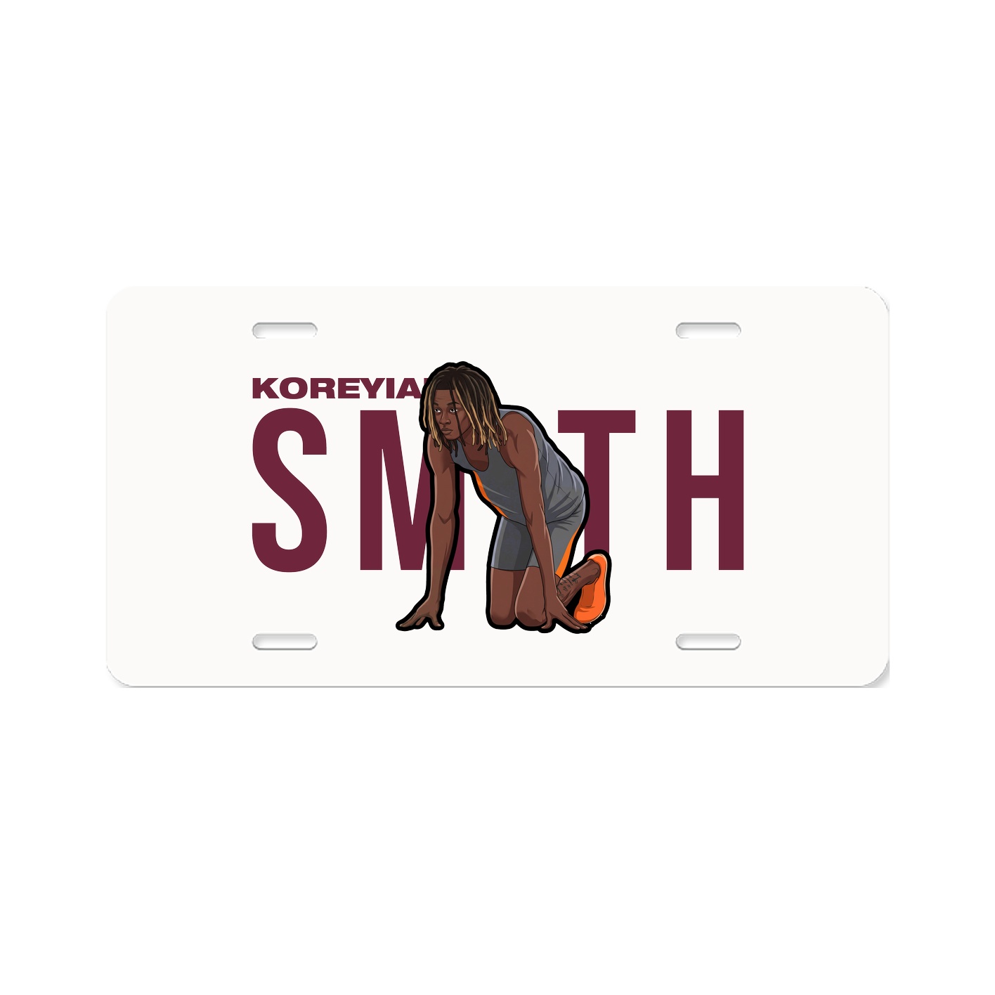 License Plate — Player Name in Classic