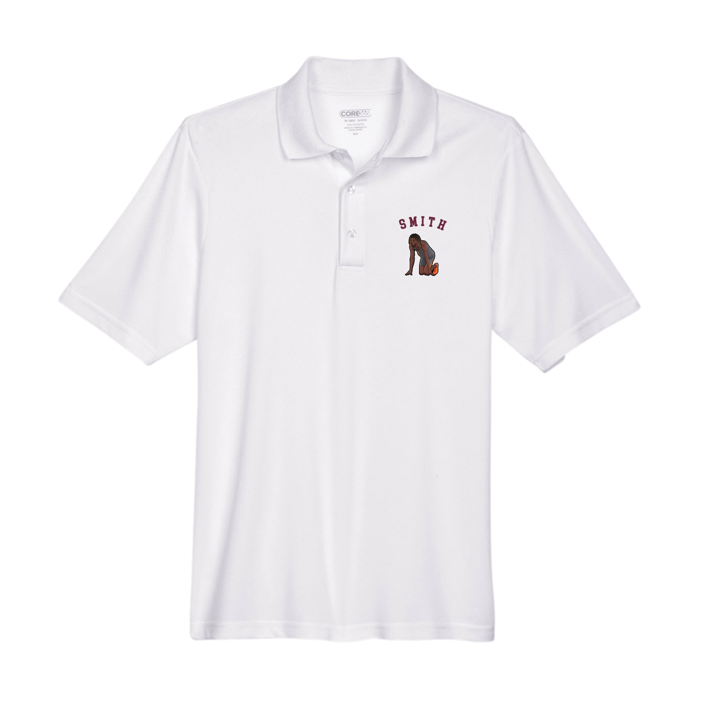 Performance Polo — Shirsey Arch in White