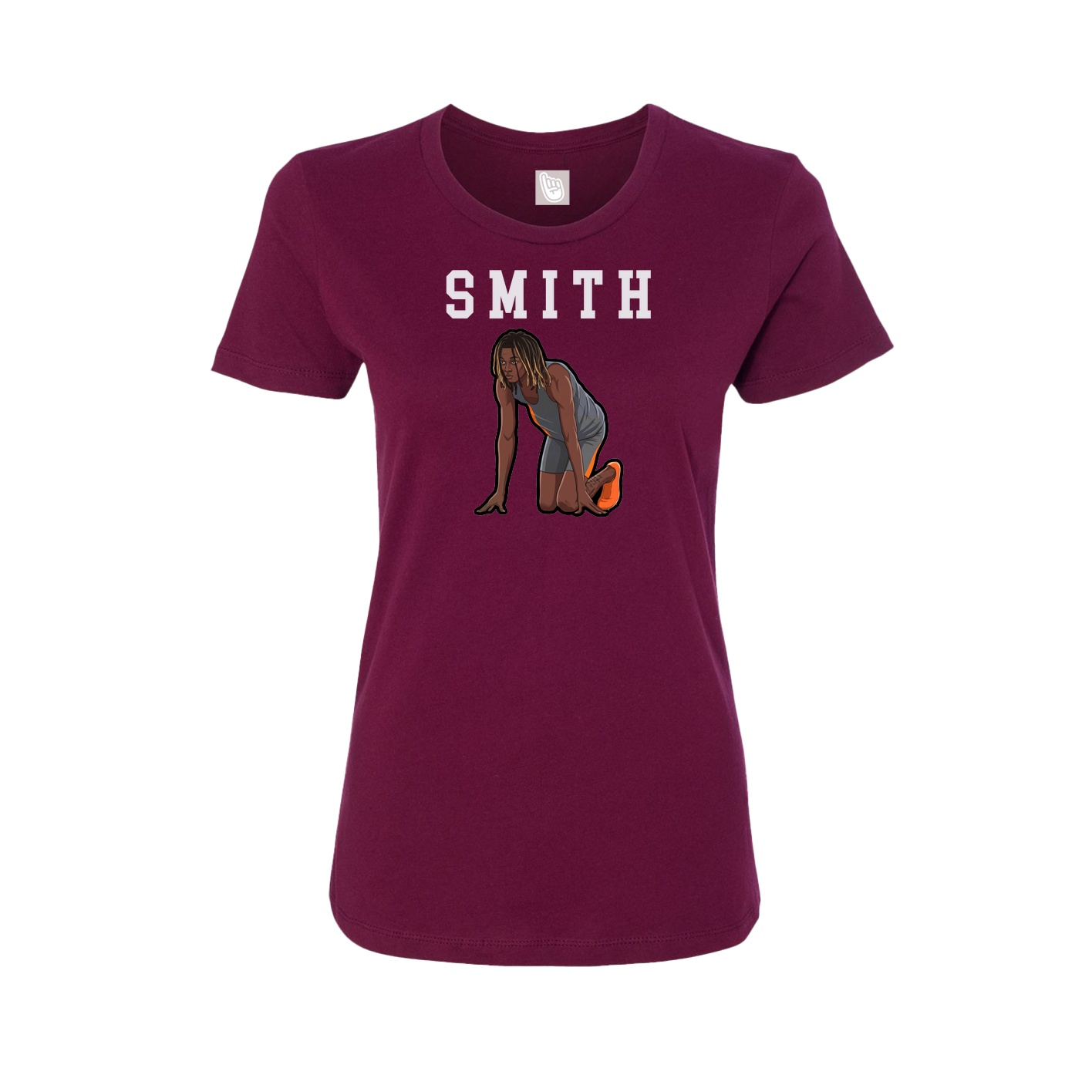 Fitted Women's Tee — Shirsey in Maroon