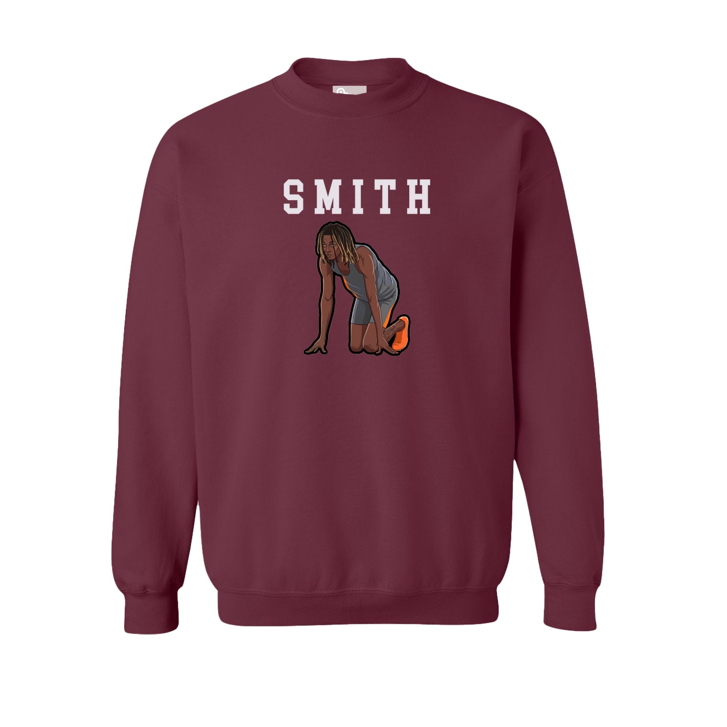 Fleece Crew — Shirsey in Maroon