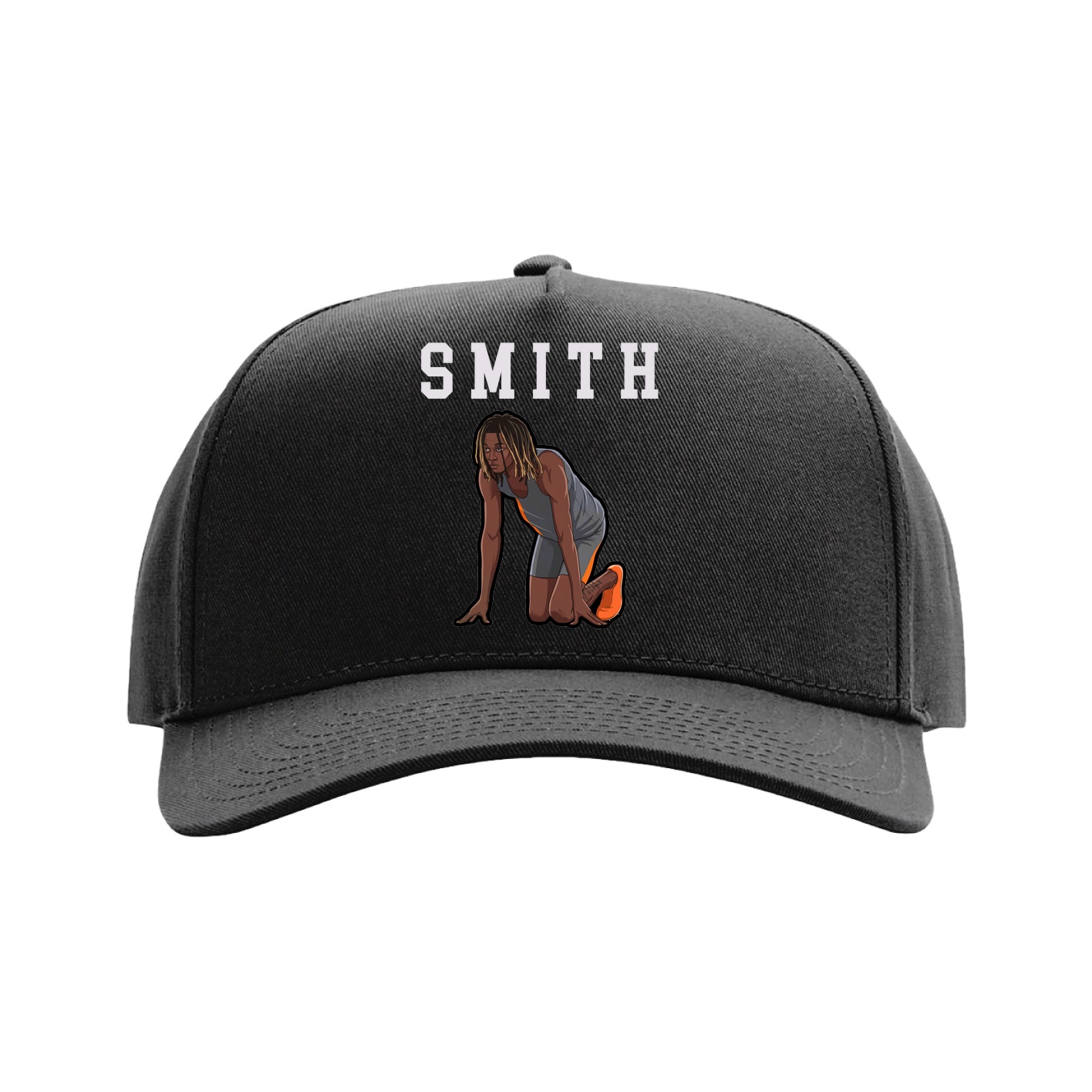 Full Fabric Five-Panel Champ Cap — Shirsey in Black