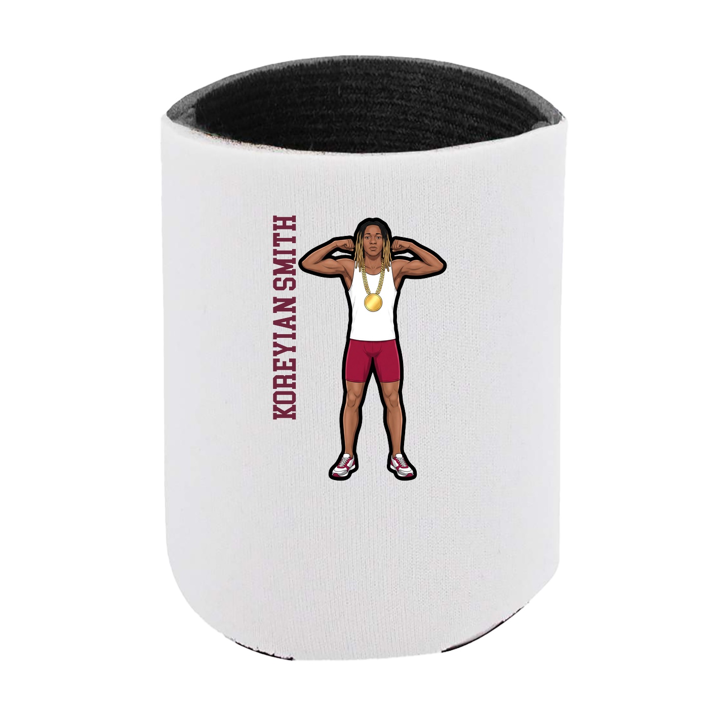 Can Holder — Name Vertical in White