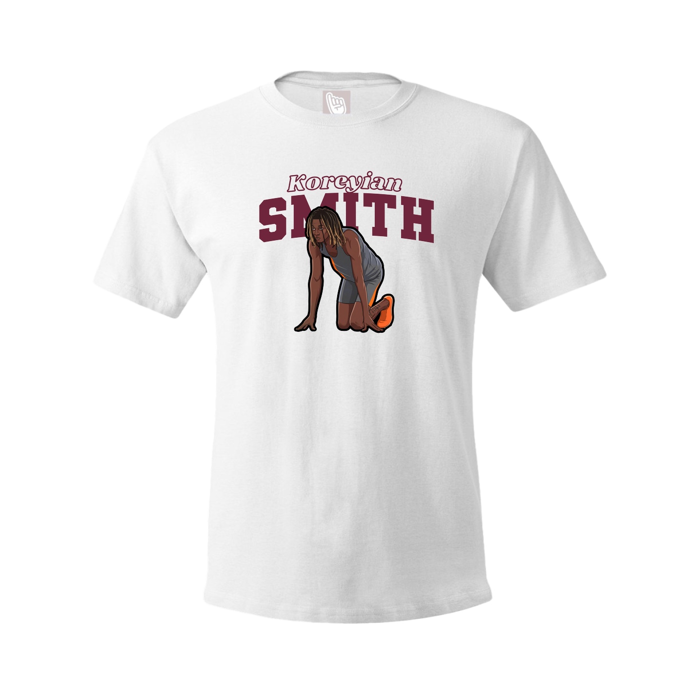 Tee — Name Arch in White
