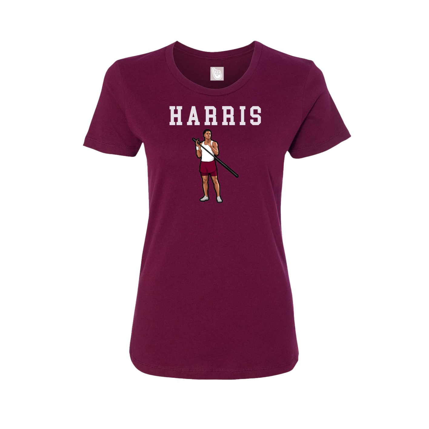 Fitted Women's Tee — Shirsey in Maroon