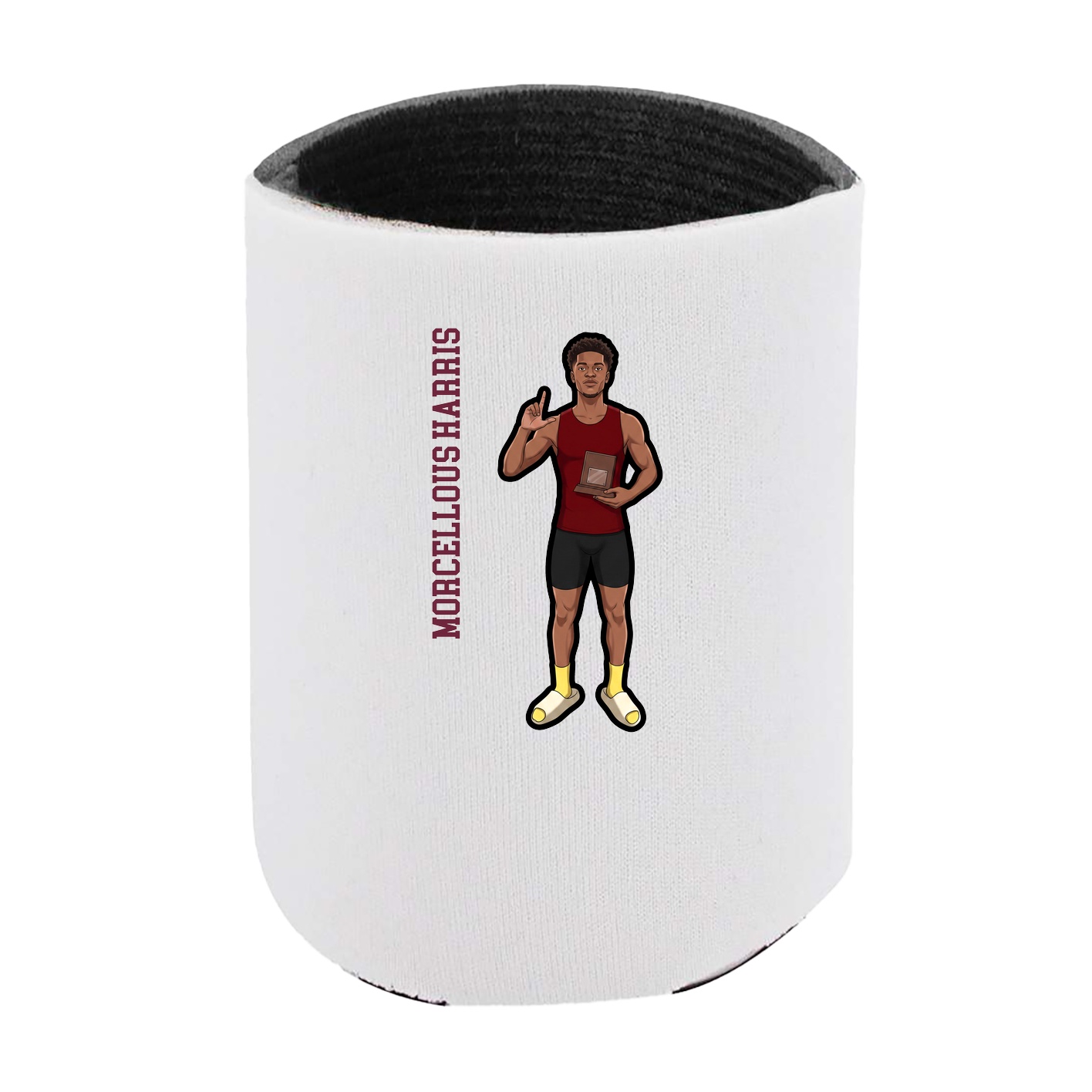 Can Holder — Name Vertical in White