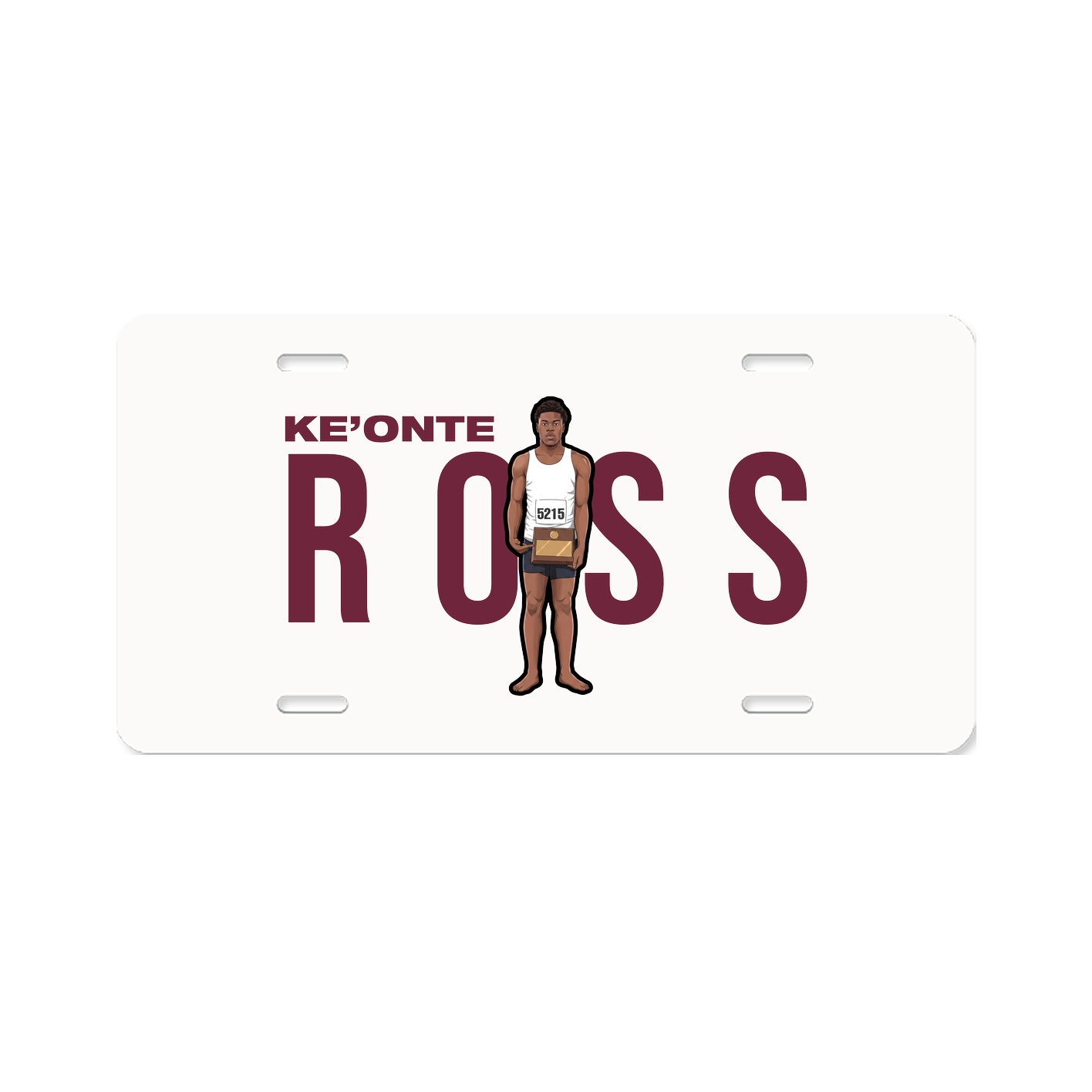 License Plate — Player Name in Classic