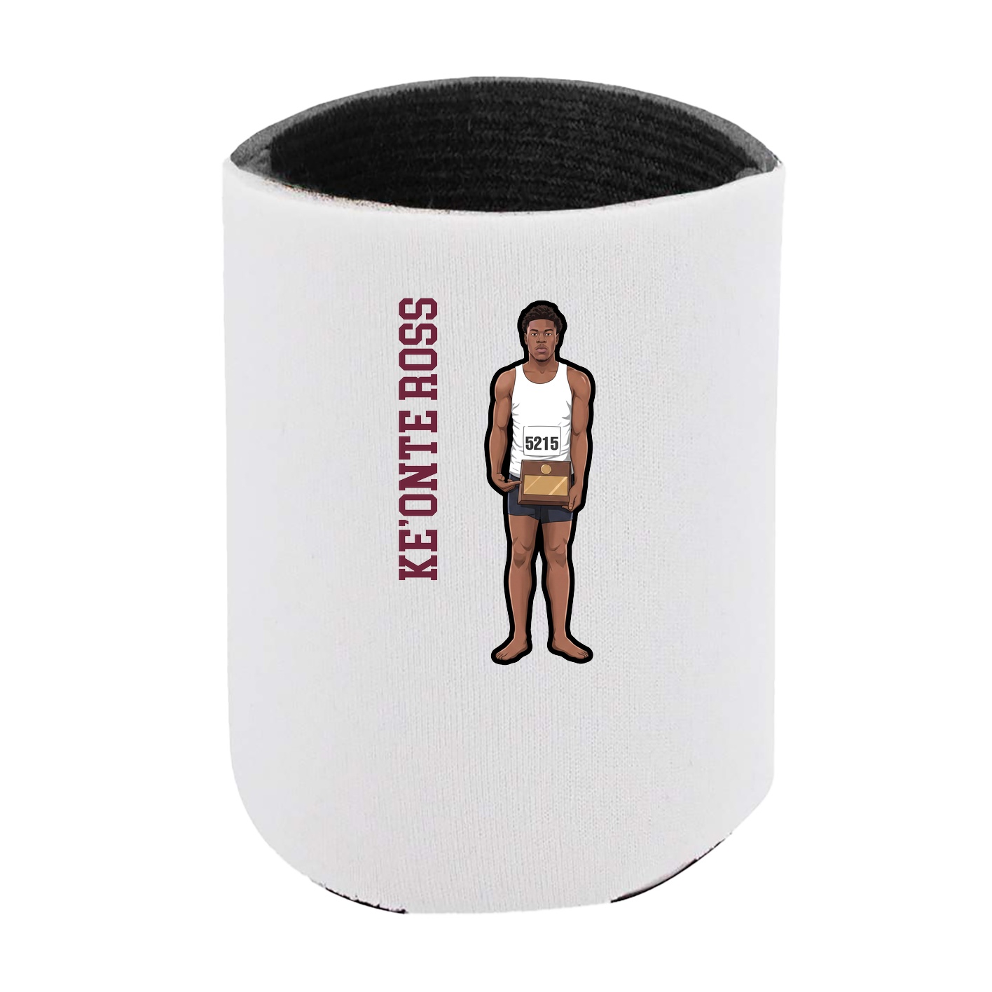 Can Holder — Name Vertical in White