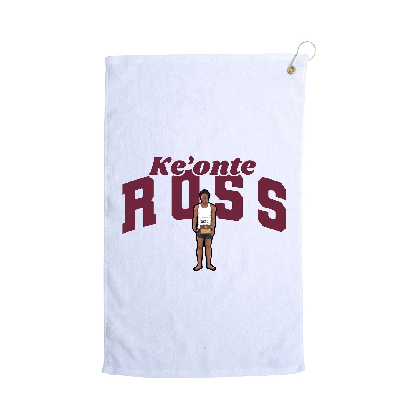 Golf Towel — Signature Arch in White