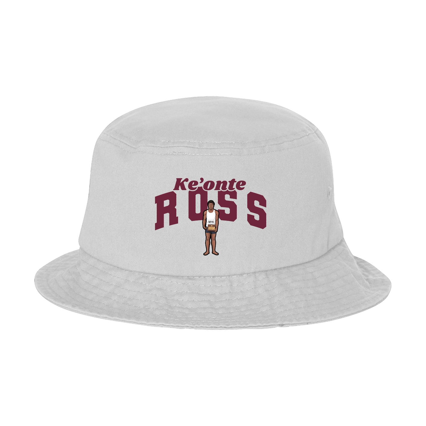 Bucket Cap — Signature Arch in White