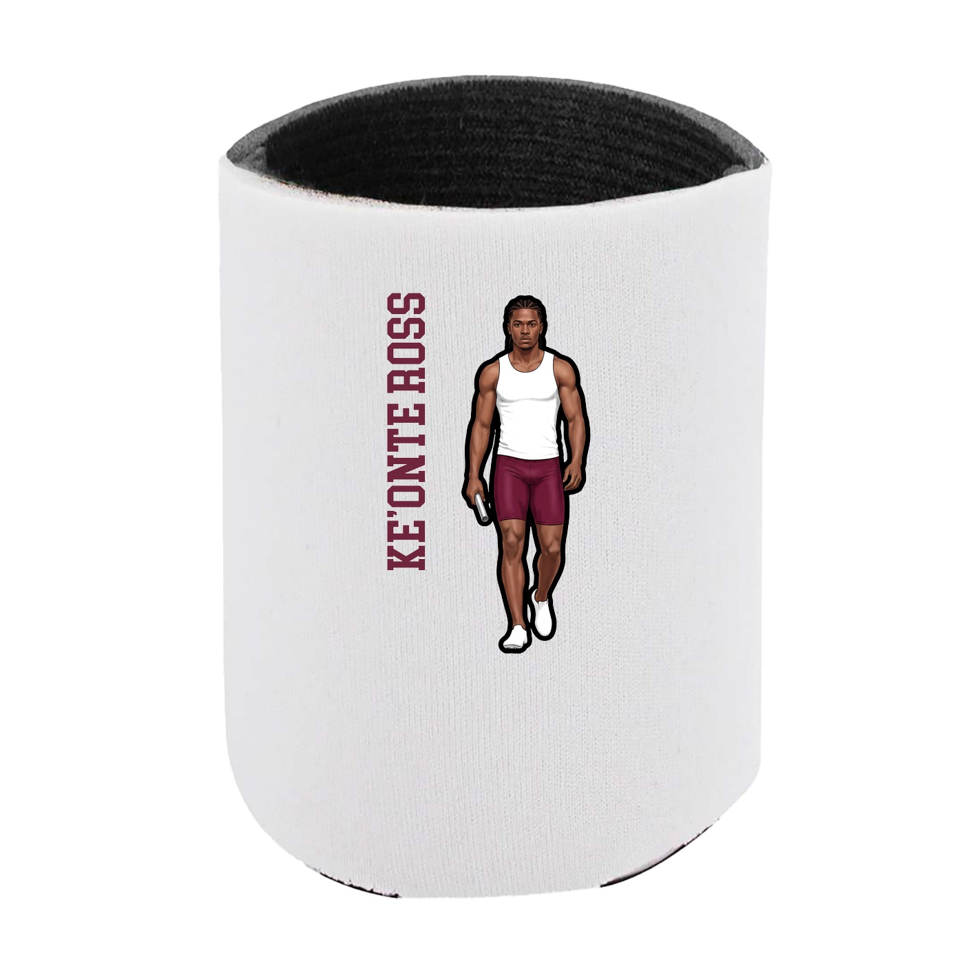 Can Holder — Name Vertical in White