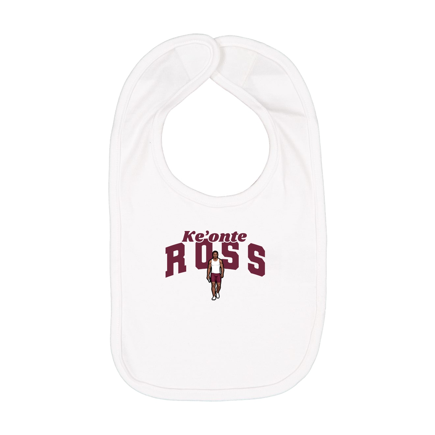 Infant Bib — Signature Arch in White