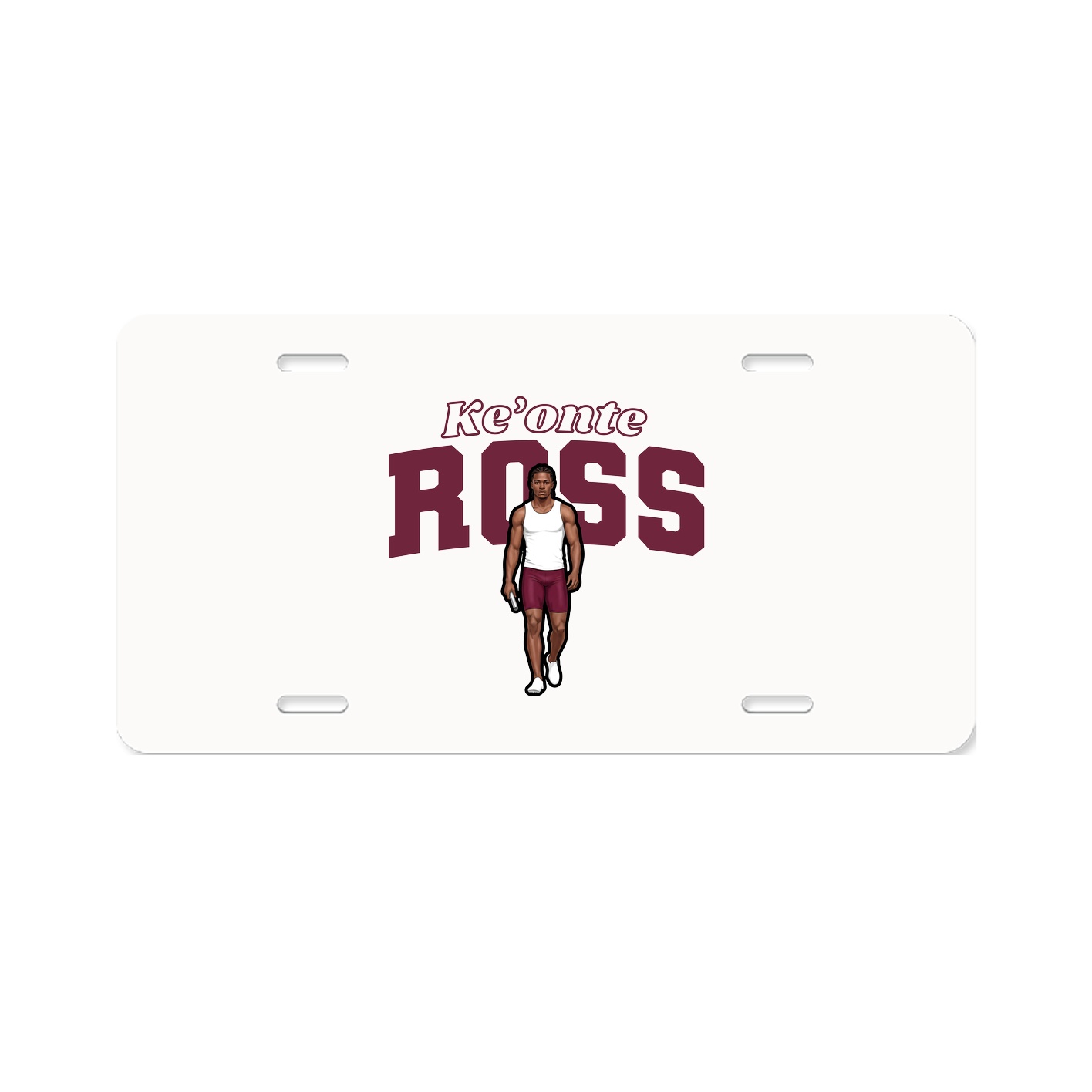 License Plate — Name Arch in Classic