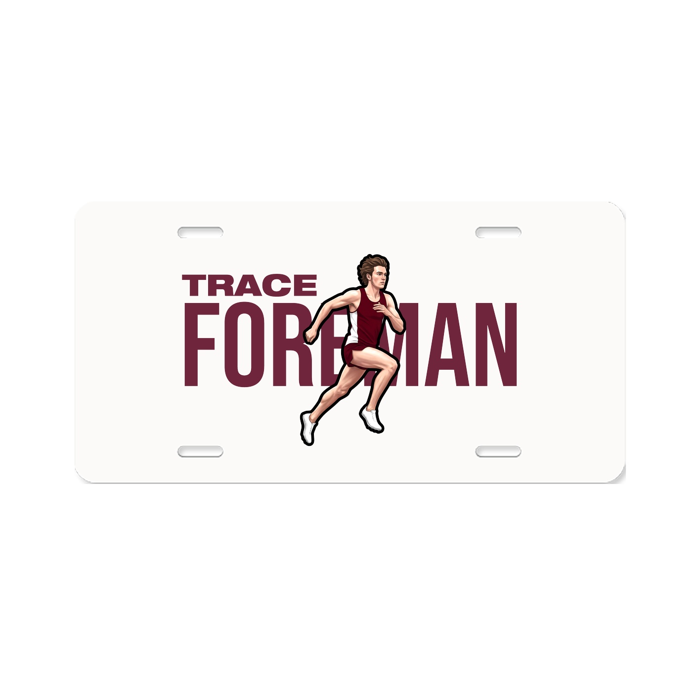 License Plate — Player Name in Classic