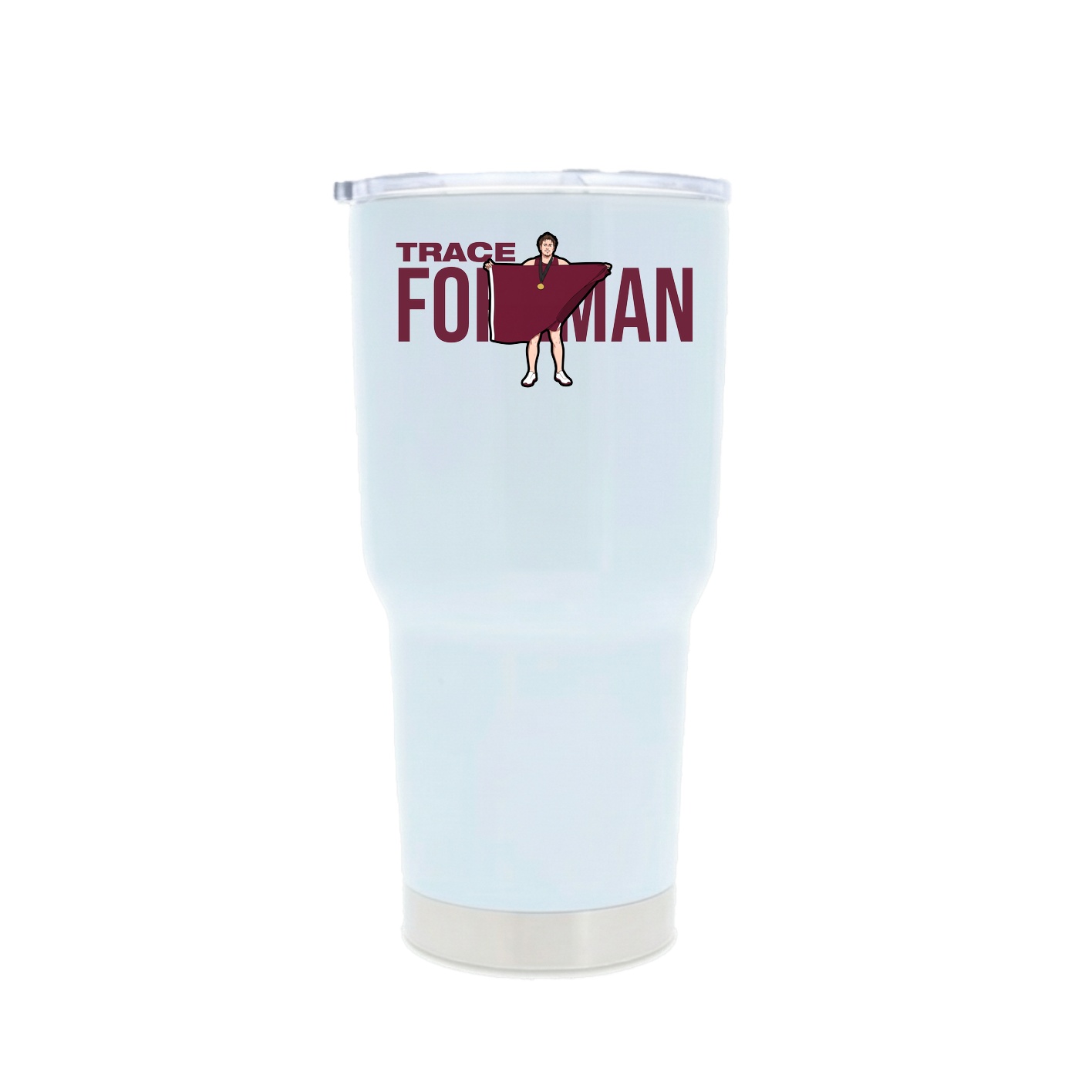 30oz Stainless Steel Tumbler — Player Name in White