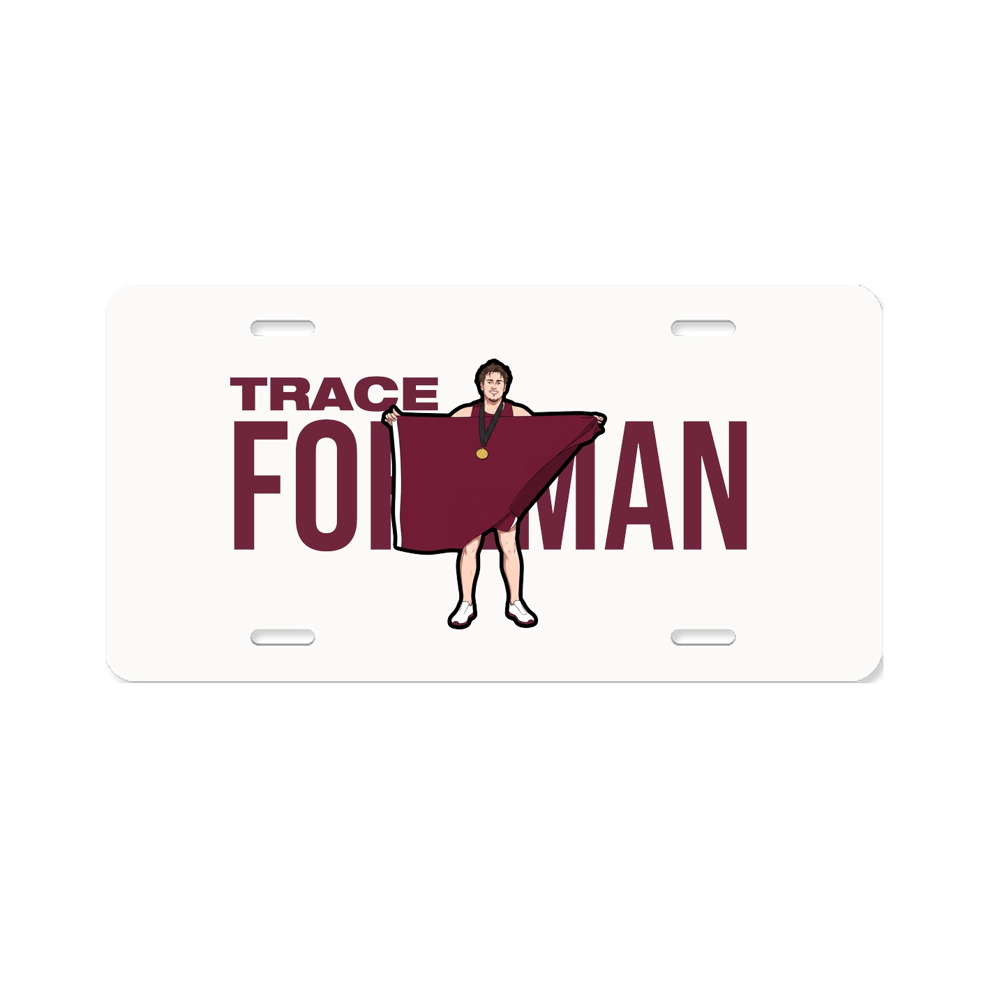 License Plate — Player Name in Classic