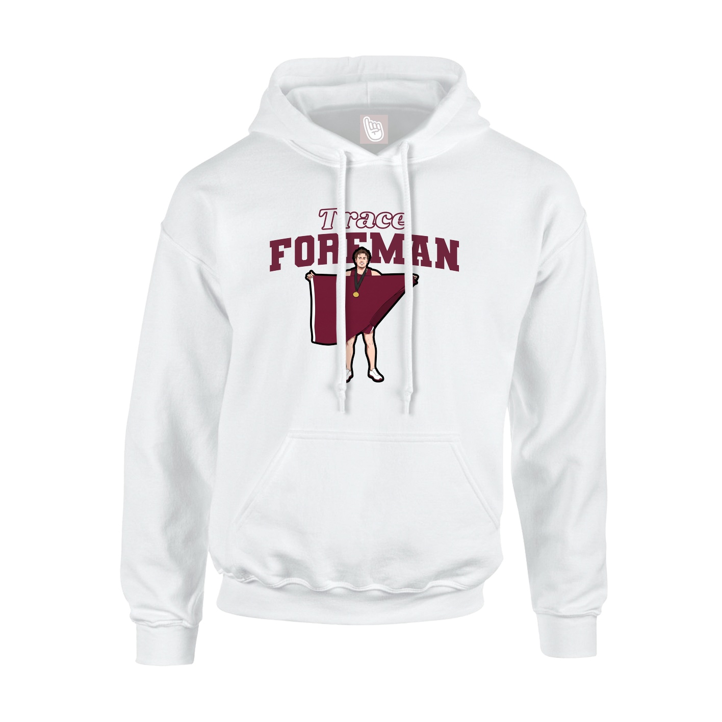 Hoodie — Name Arch in White