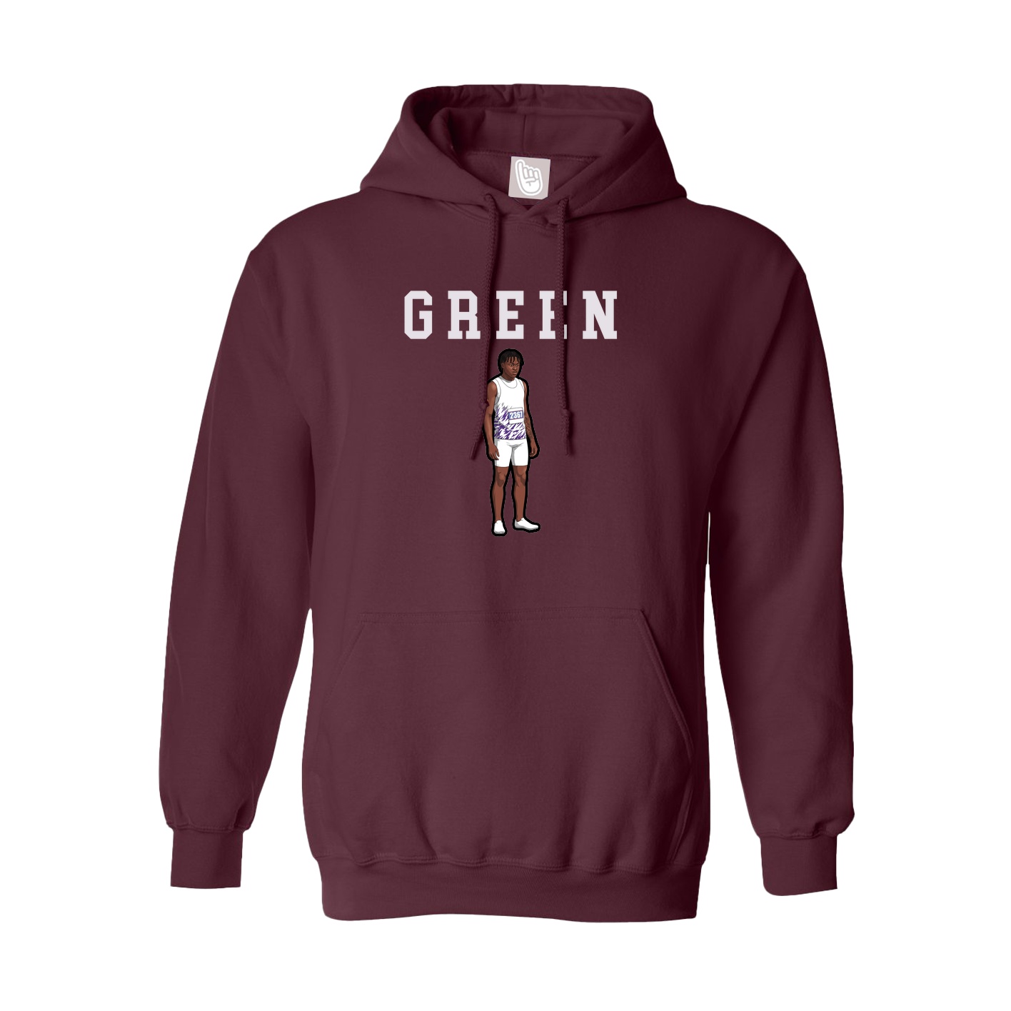 Hoodie — Shirsey in Maroon