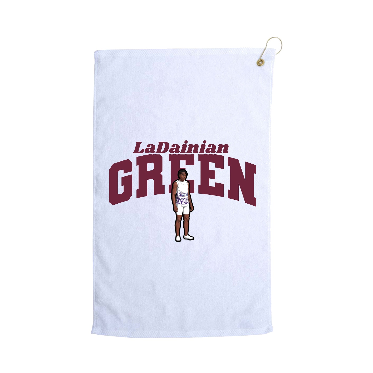 Golf Towel — Signature Arch in White