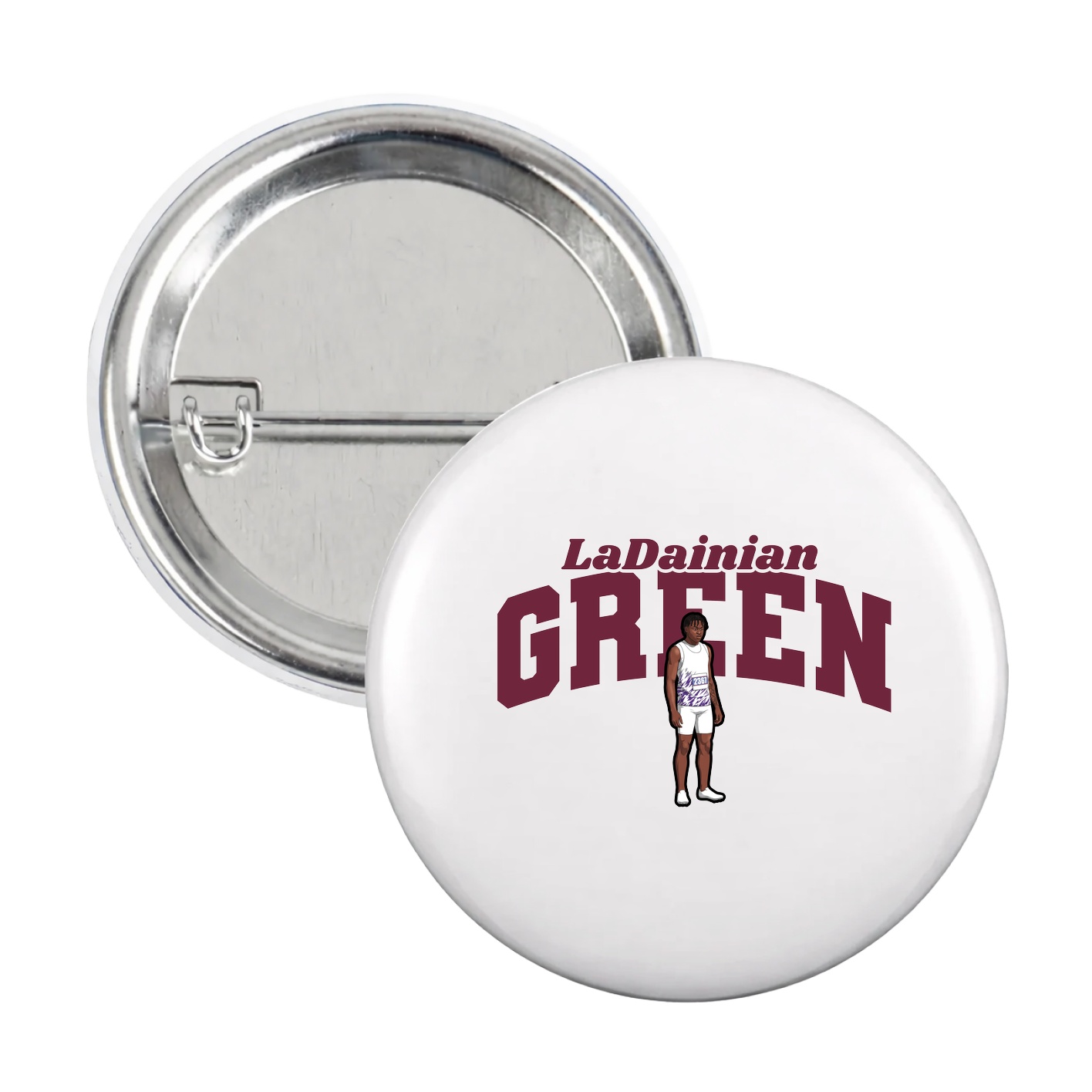Game Day Button — Signature Arch in White