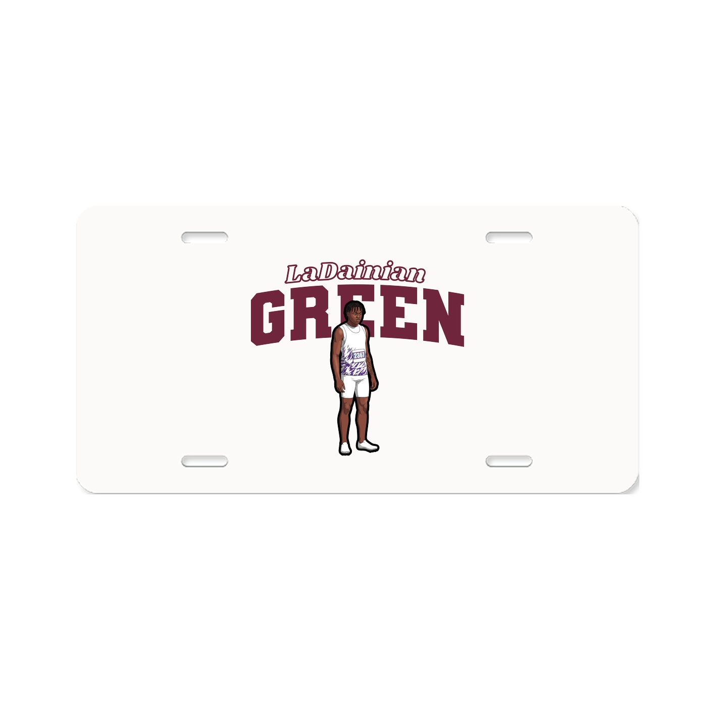 License Plate — Name Arch in Classic