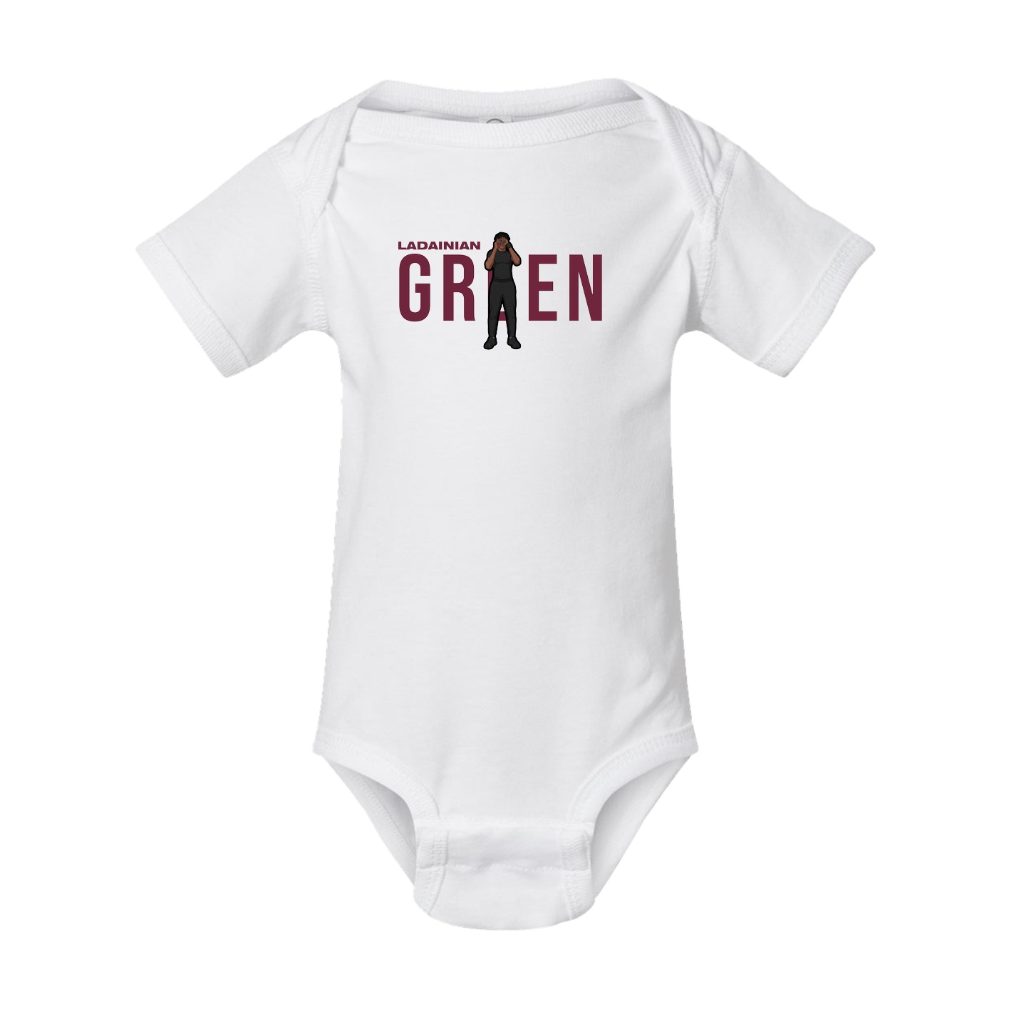Baby Onesie — Player Name in White