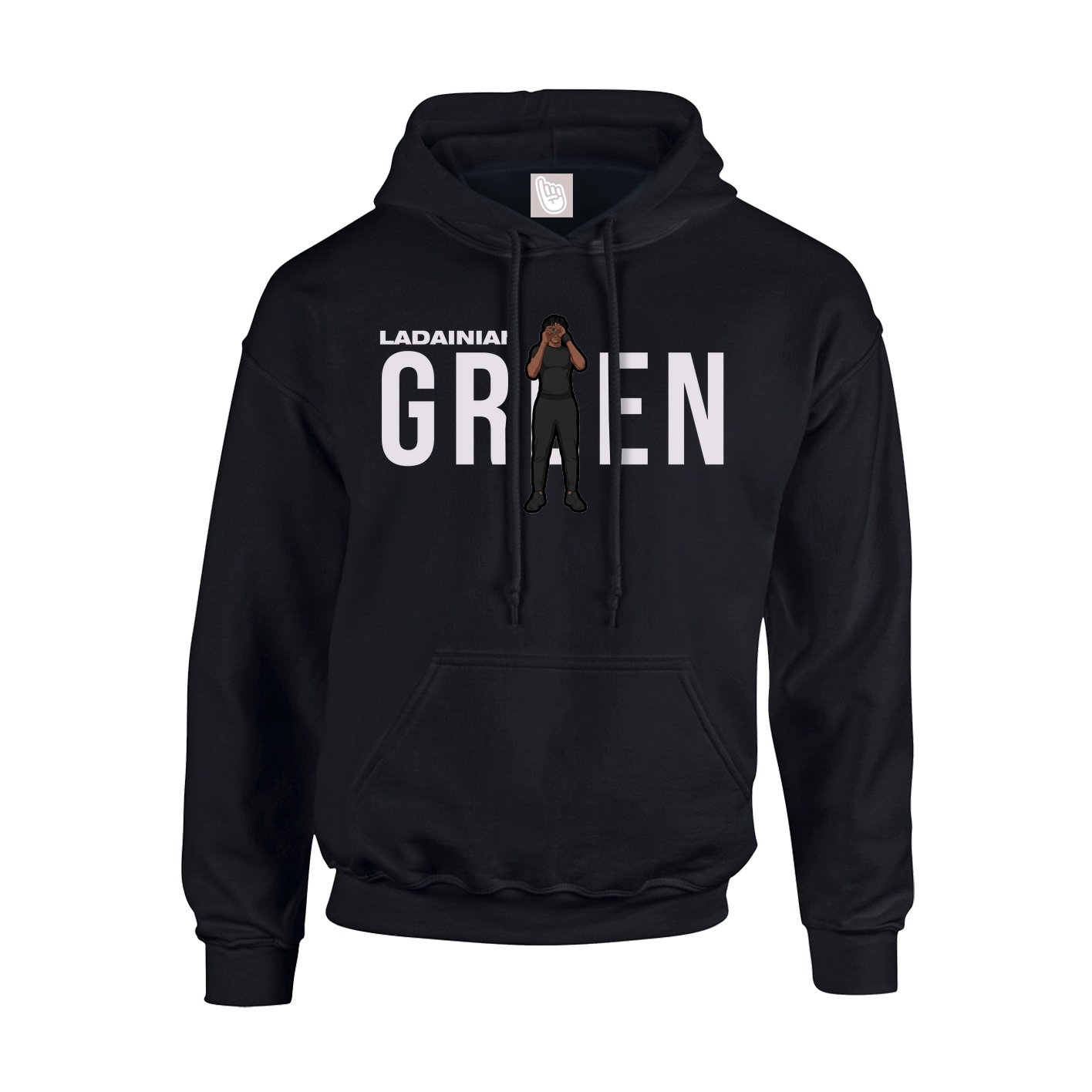 Youth Hoodie — Player Name in Black