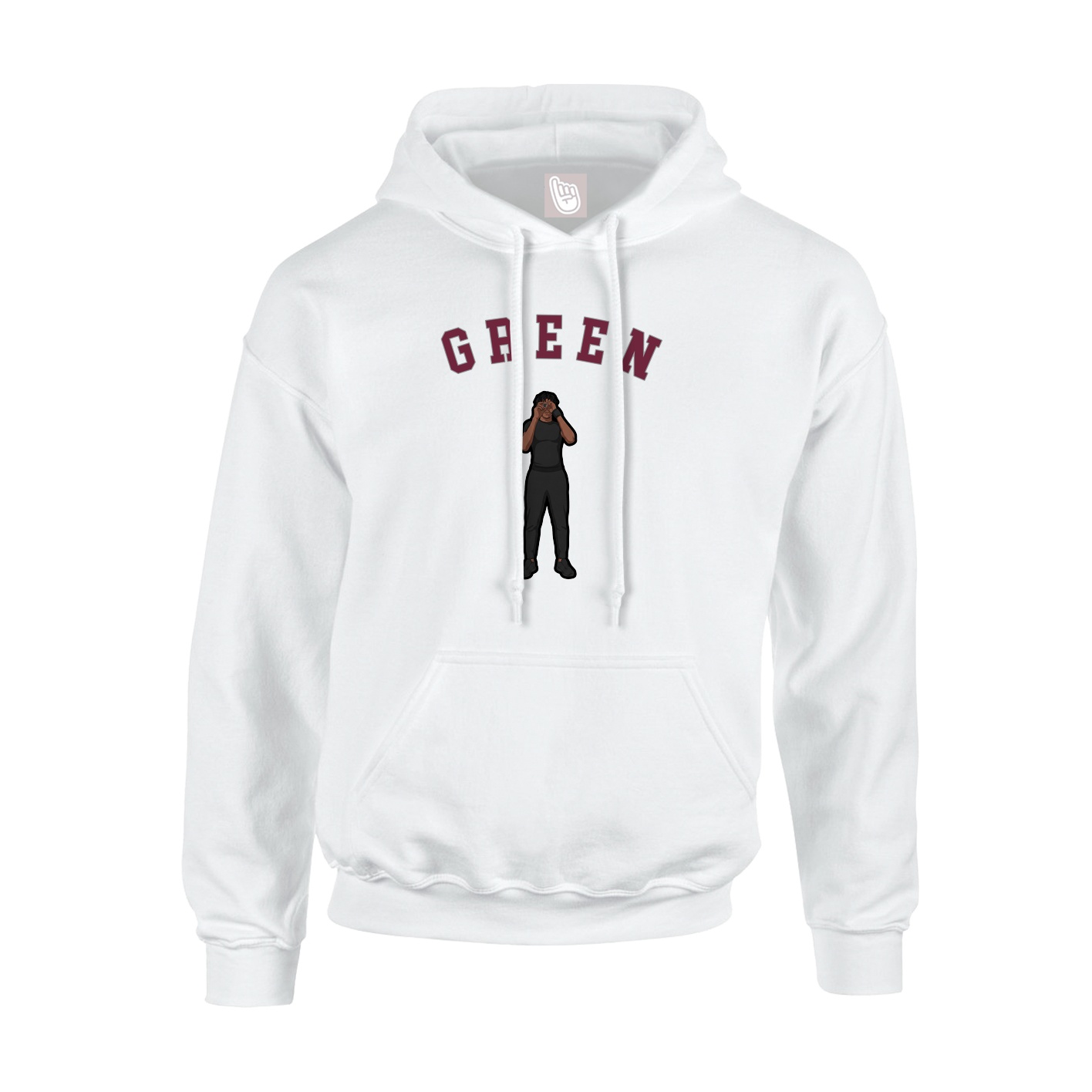 Youth Hoodie — Shirsey Arch in White