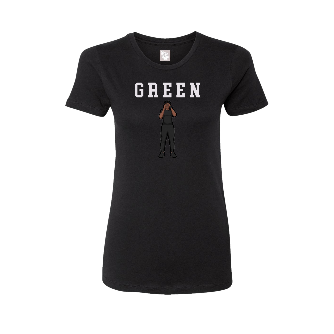 Fitted Women's Tee — Shirsey in Black