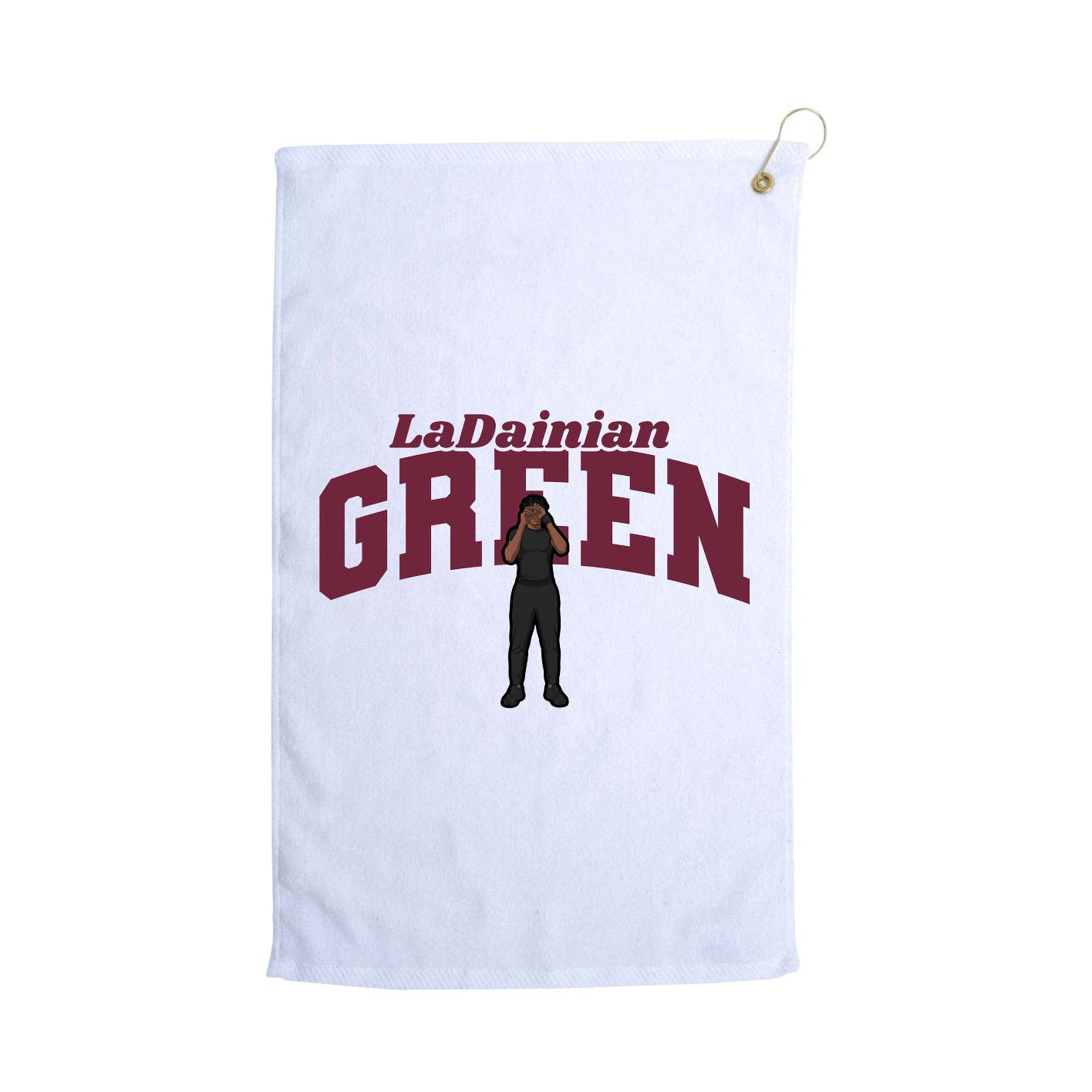 Golf Towel — Signature Arch in White