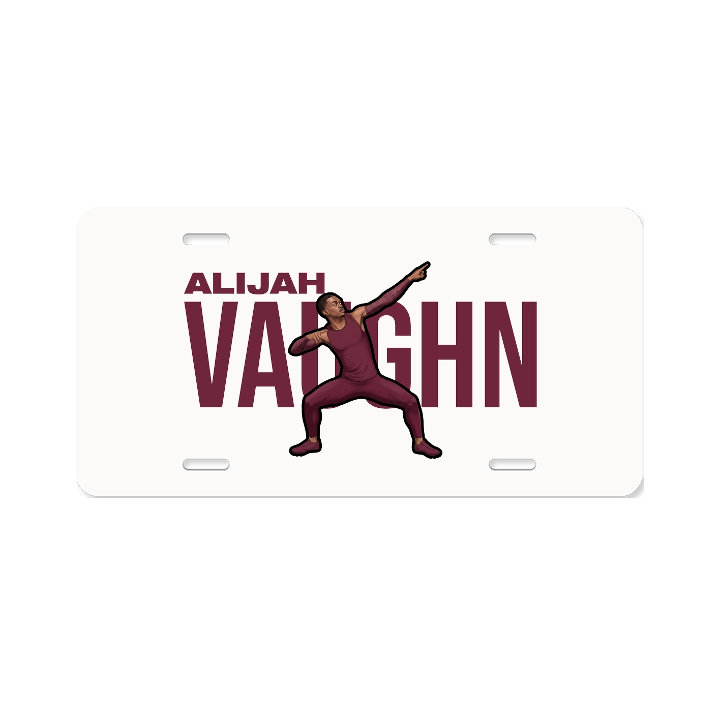 License Plate — Player Name in Classic