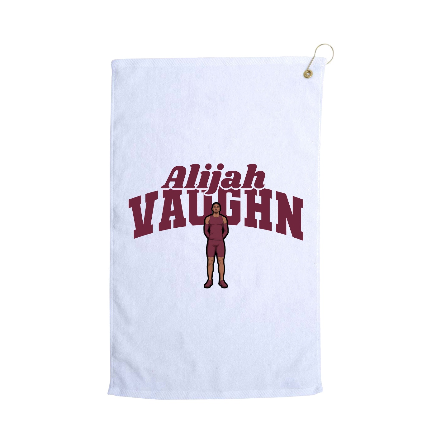 Golf Towel — Signature Arch in White