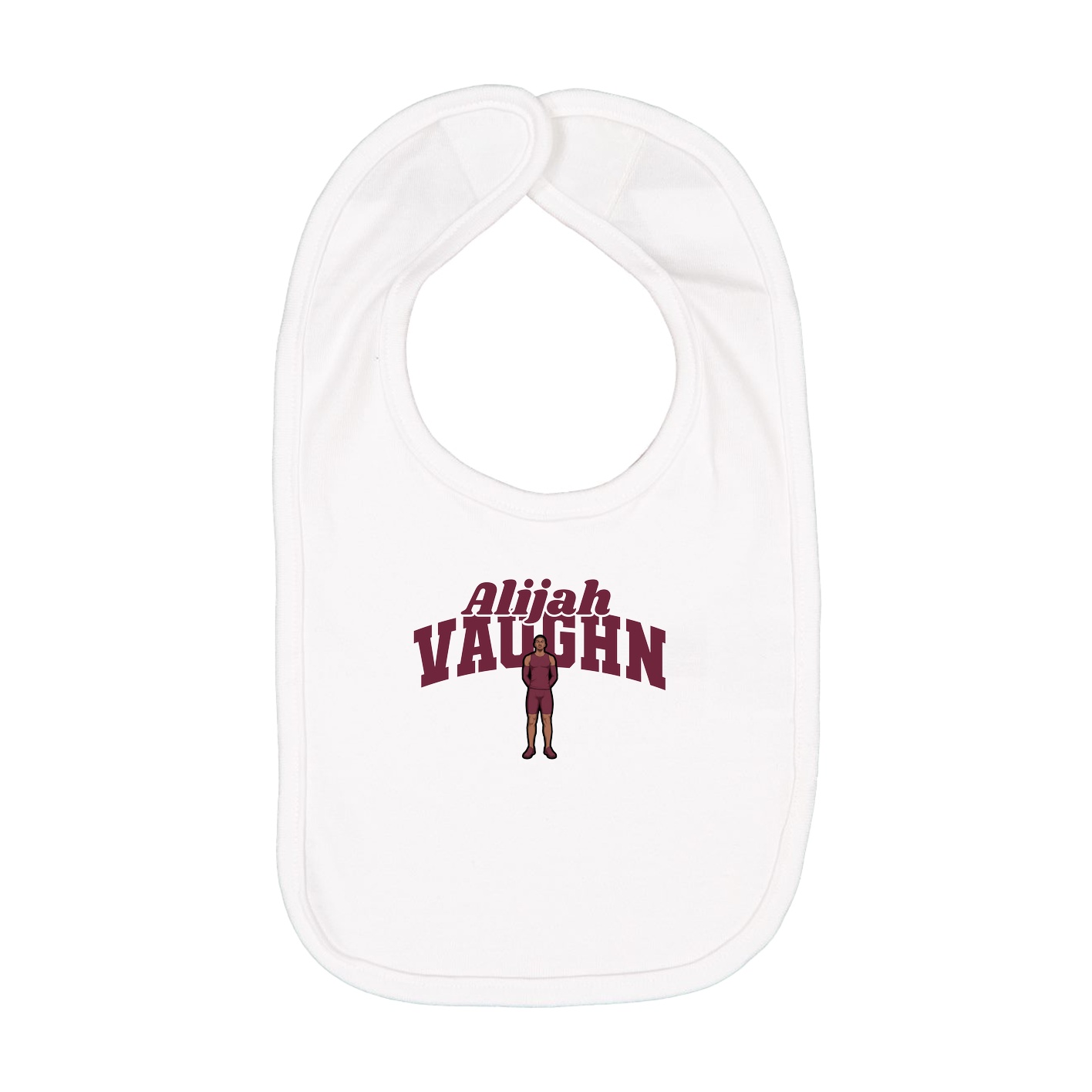 Infant Bib — Signature Arch in White
