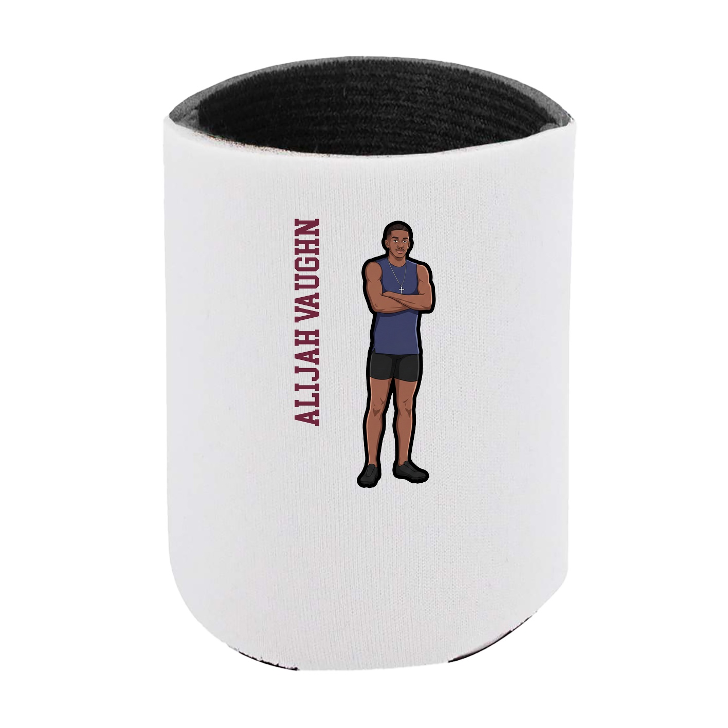 Can Holder — Name Vertical in White