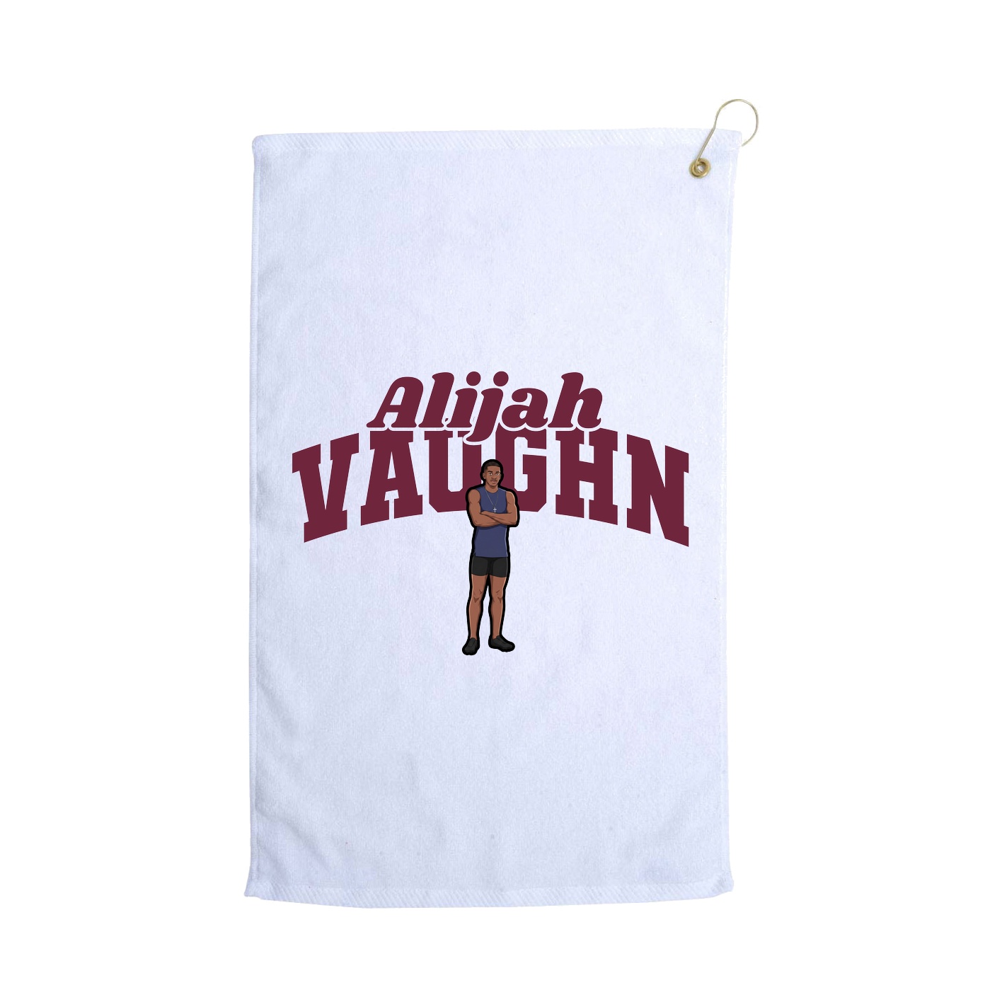 Golf Towel — Signature Arch in White