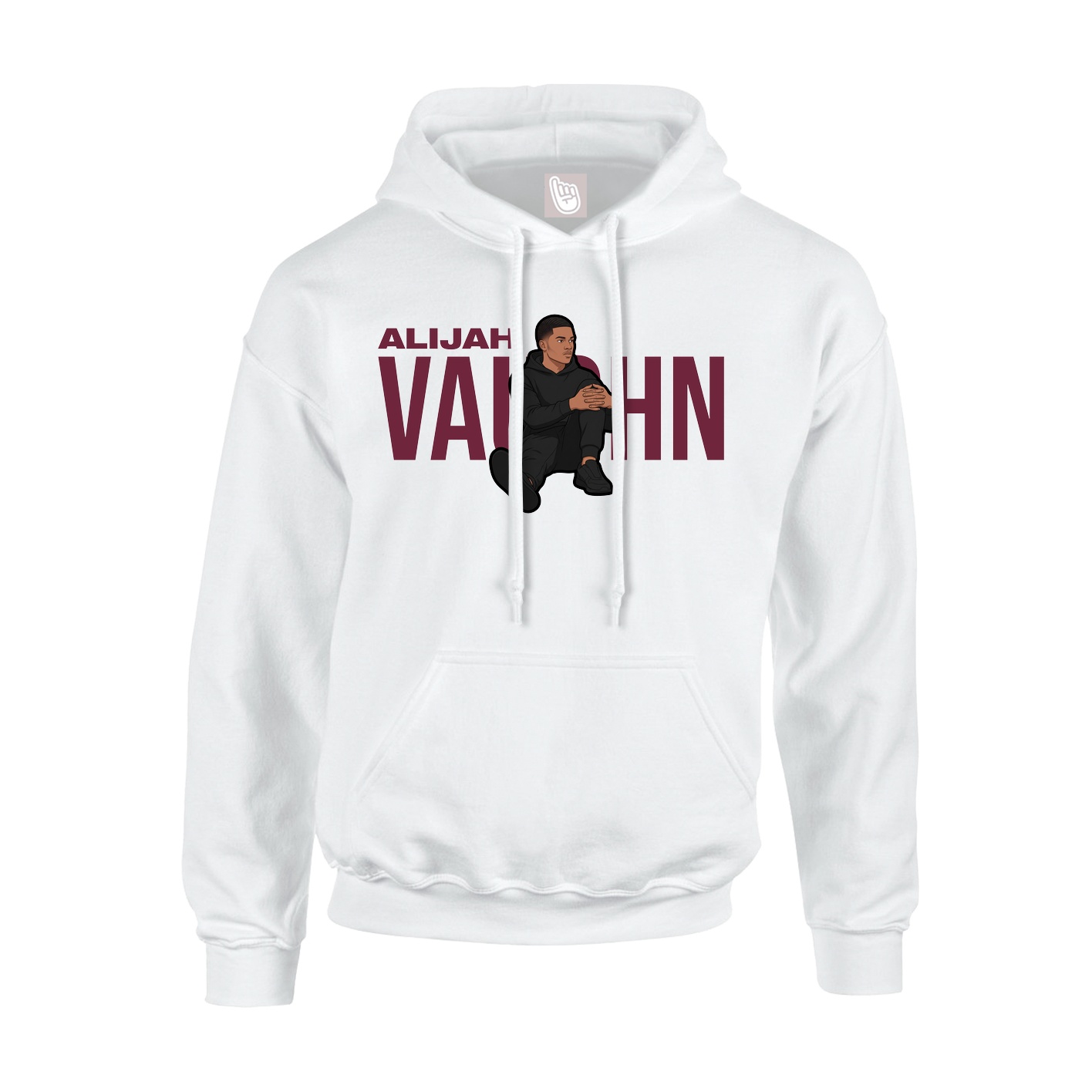 Youth Hoodie — Player Name in White