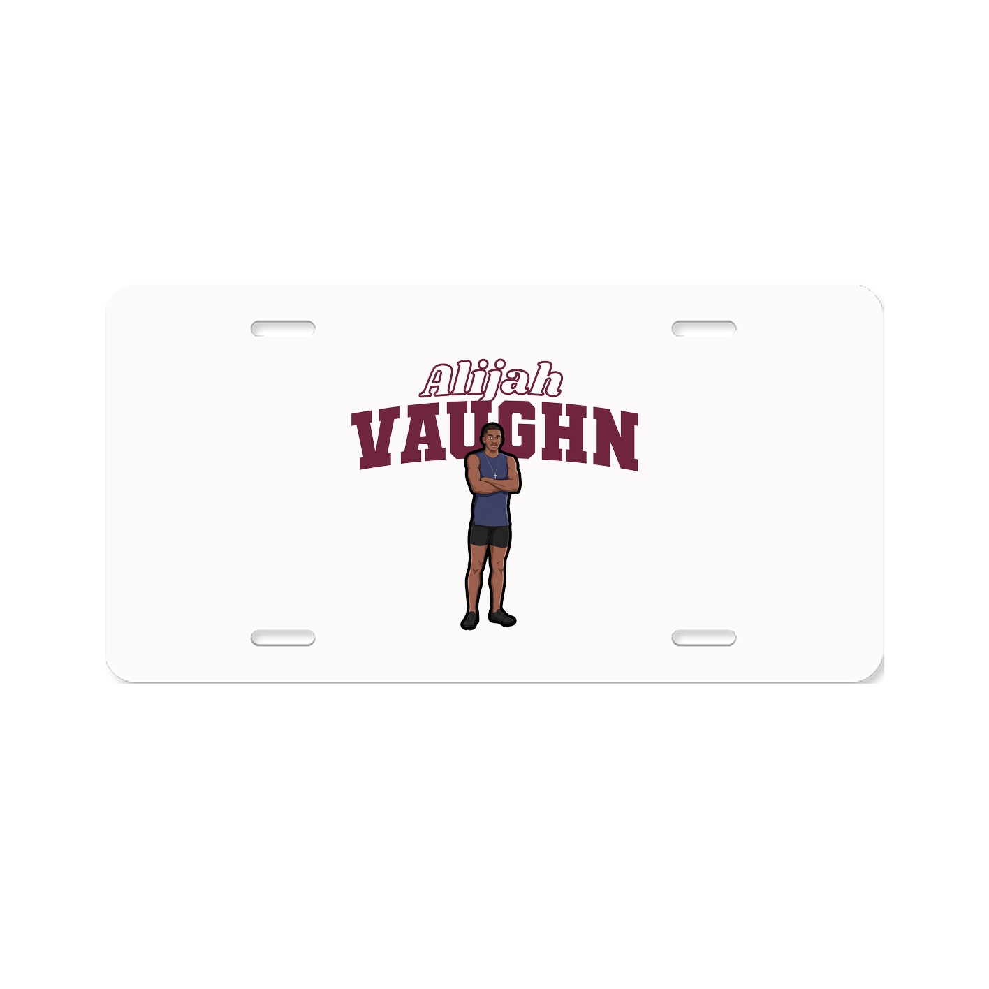 License Plate — Name Arch in Classic