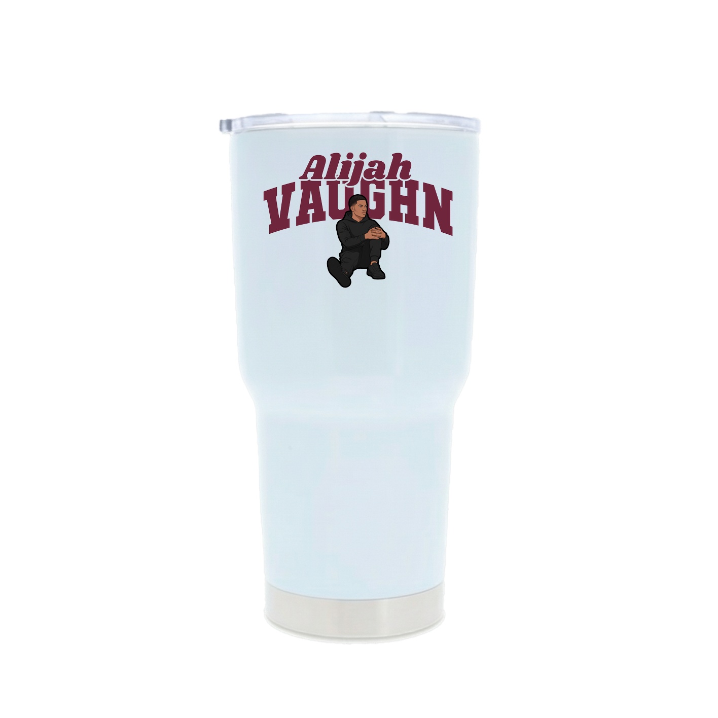 30oz Stainless Steel Tumbler — Signature Arch in White
