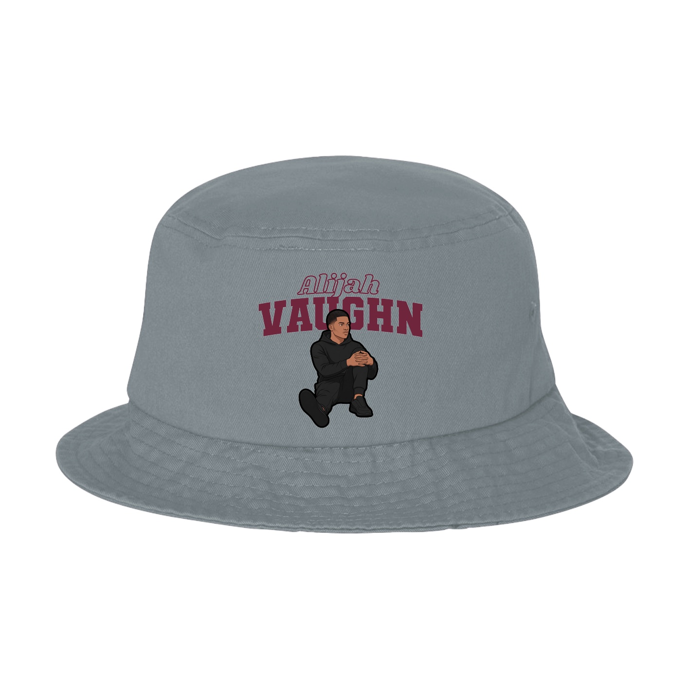 Bucket Cap — Name Arch in Grey