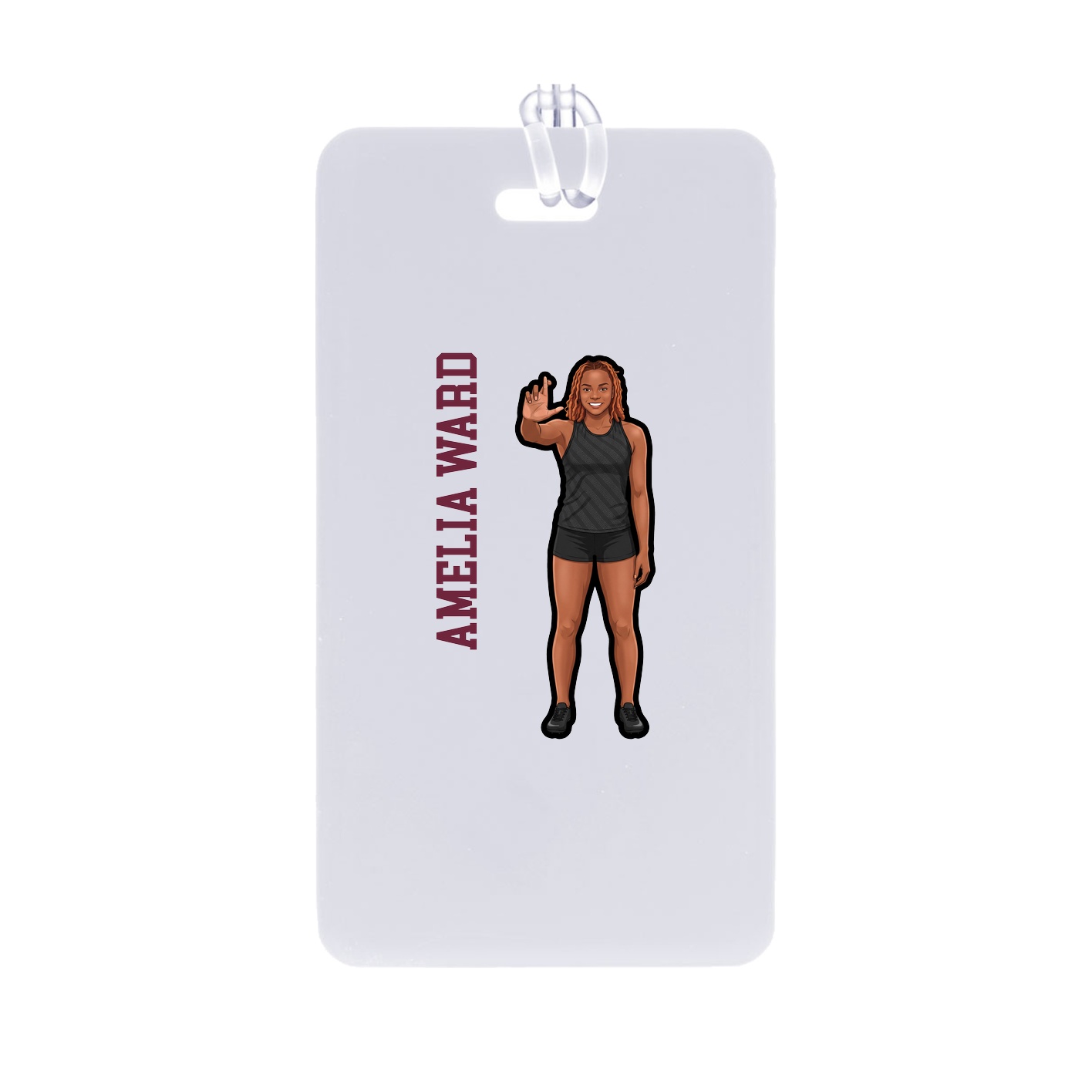 Bag Tag — Name Vertical in Classic