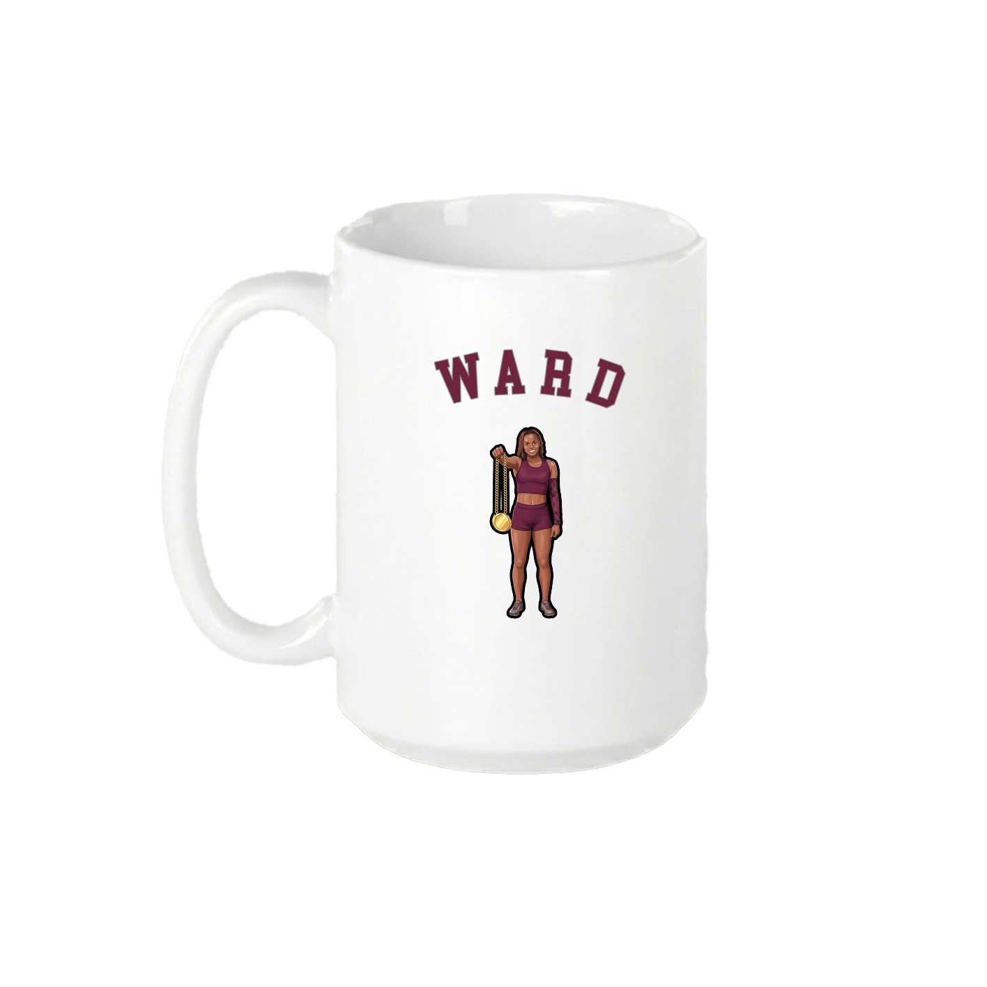15oz Coffee Mug — Shirsey Arch in White