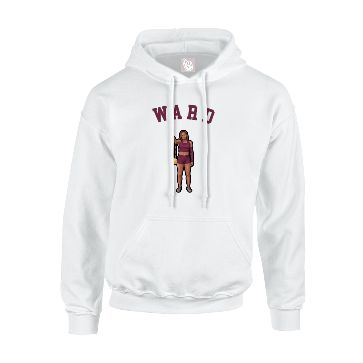 Hoodie — Shirsey Arch in White